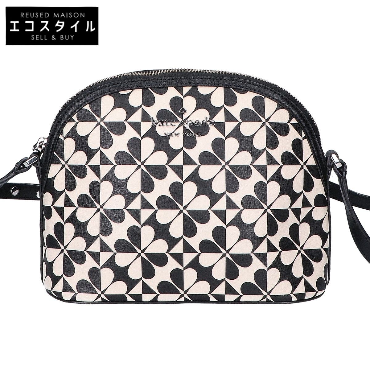 Kate spade　ケイトスペード　【美品】レザー ホリー スペード クローバー ジオ ドーム