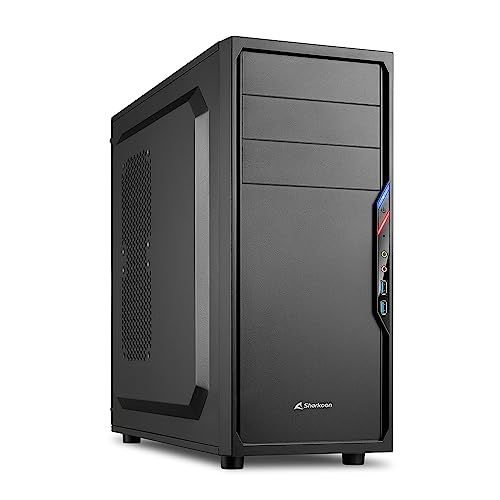 ★新品★Sharkoon ATX/MicroATX対応ミドルタワーPCケース VS4-Vシリーズ ブラック SHA-VS4-VBK fd902f3d