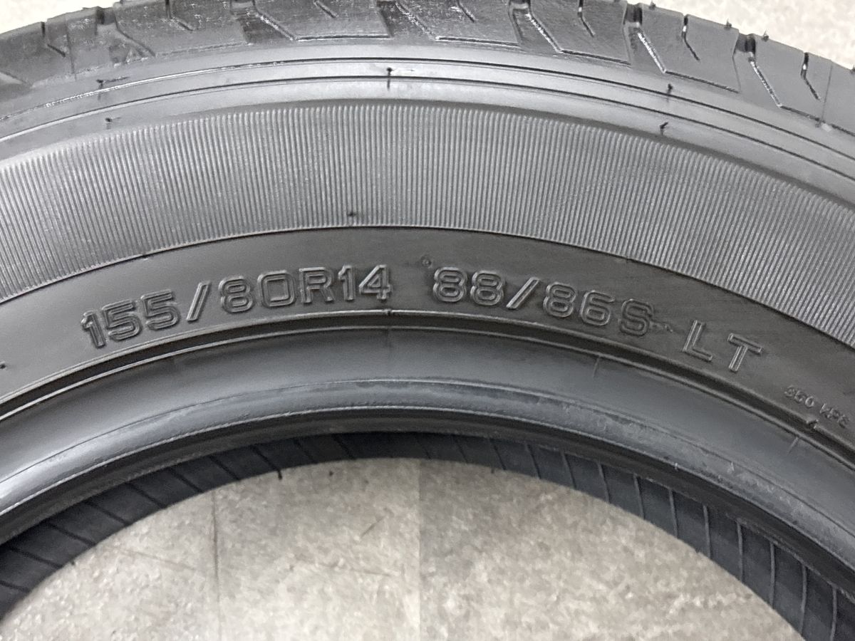2026年製 新車外し品】ダンロップ SP175L 155/80R14 LT 4本セット プロ
