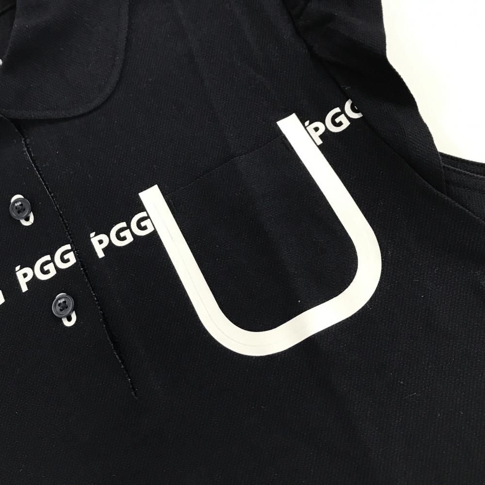 【新品未使用】PGG by PEARLY GATESノースリーブポロシャツ M 美品】PGGパーリーゲイツ ノースリーブポロシャツ ダークネイビー×白