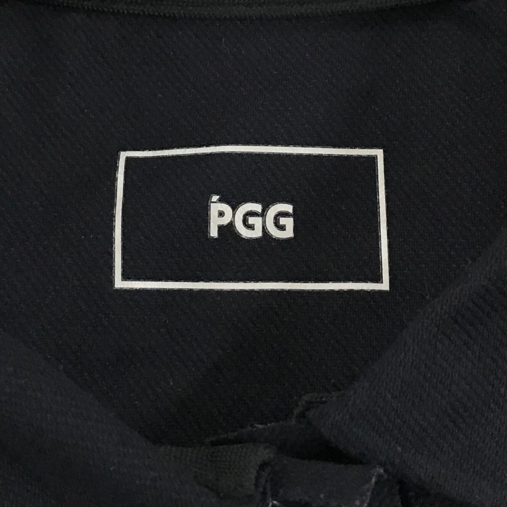 美品】PGGパーリーゲイツ ノースリーブポロシャツ ダークネイビー×白