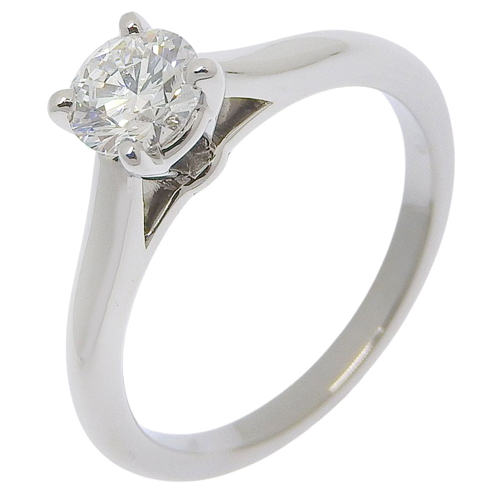 【CARTIER】カルティエ ソリテール 0.46/E/VS1/EX Pt950プラチナ×ダイヤモンド 7.5号 レディース 3.9g リング・指輪