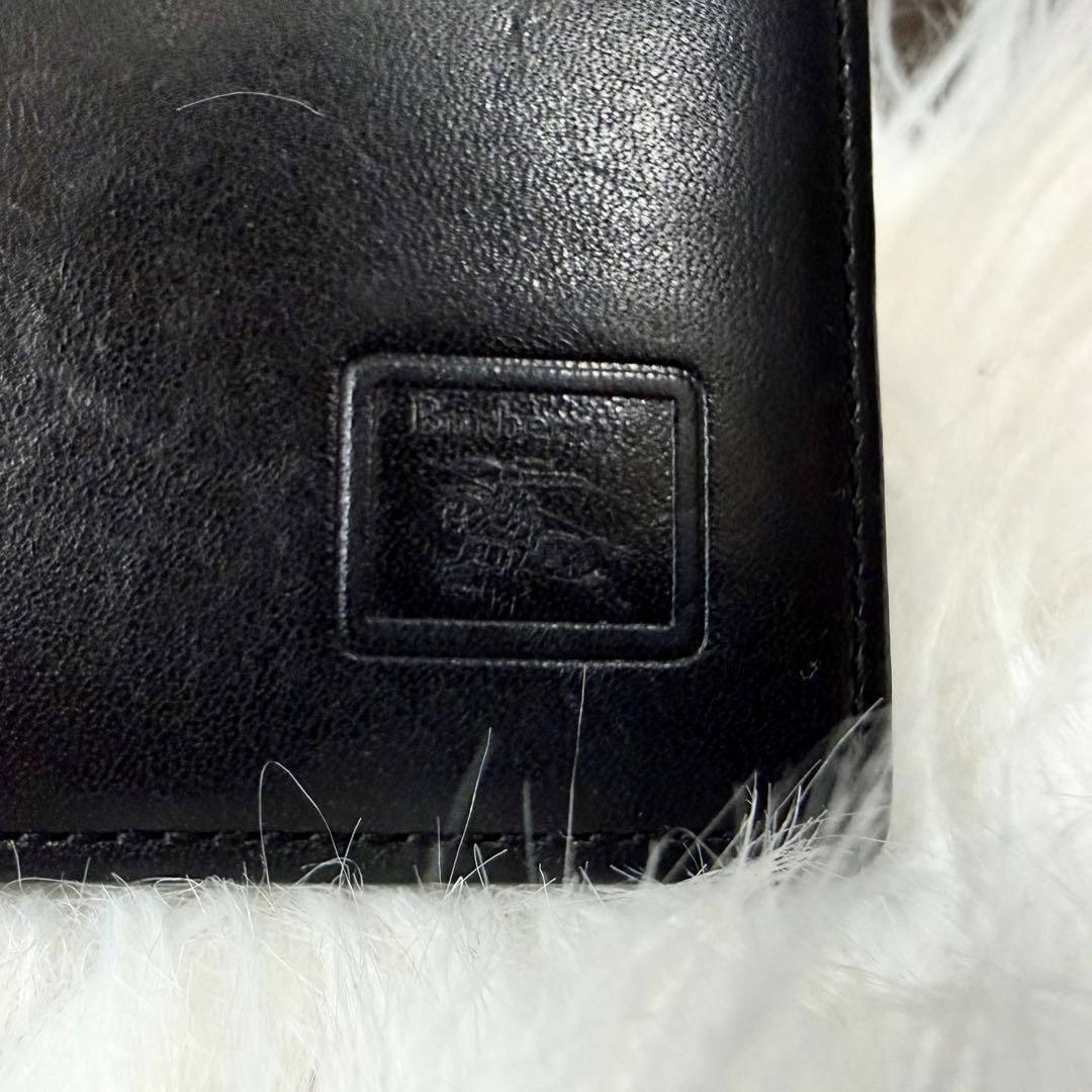 バーバリー 名刺入れ Burberrys 黒 レザー カードケース BURBERRY