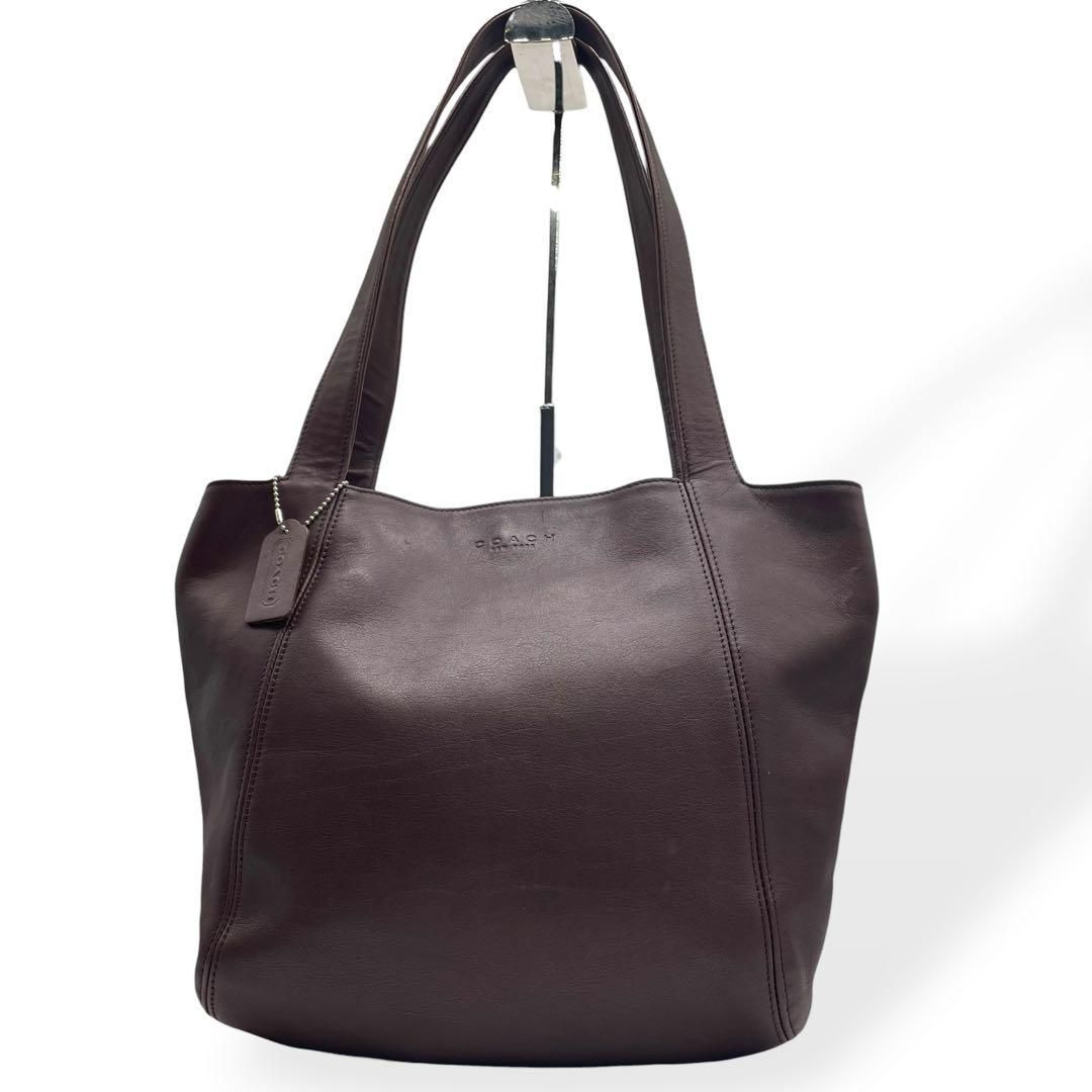 美品　COACH オールドコーチ　イタリア製　トートバッグ　ブラウン　レザー