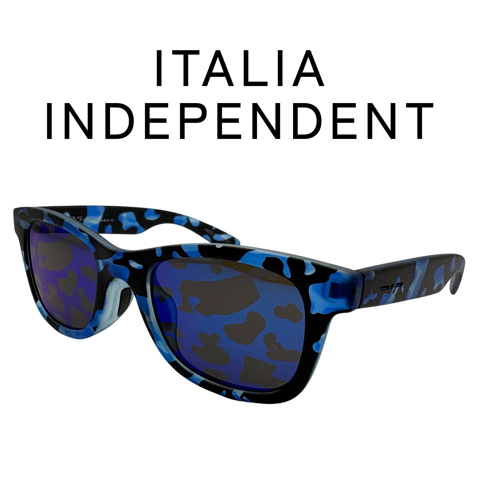 イタリアインディペンデント サングラス 0090 JAPAN.143.140 イタリアインディペンデント サングラス 0090 JAPAN CAMO BLUE - メルカリ