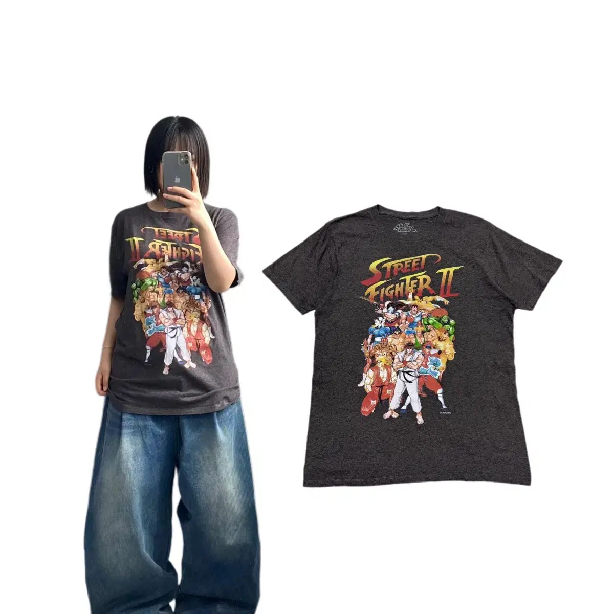 STREET Fighter ゲームTシャツ ヴィンテージ 半袖 Tシャツ