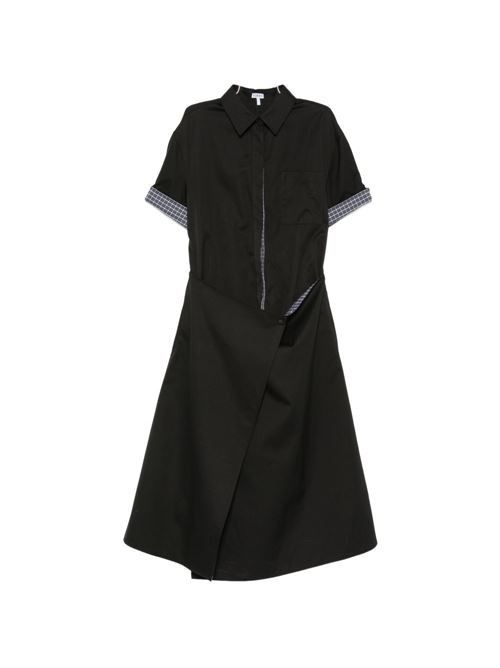 ロエベ コットン＆シルク ロングドレス 送料無料