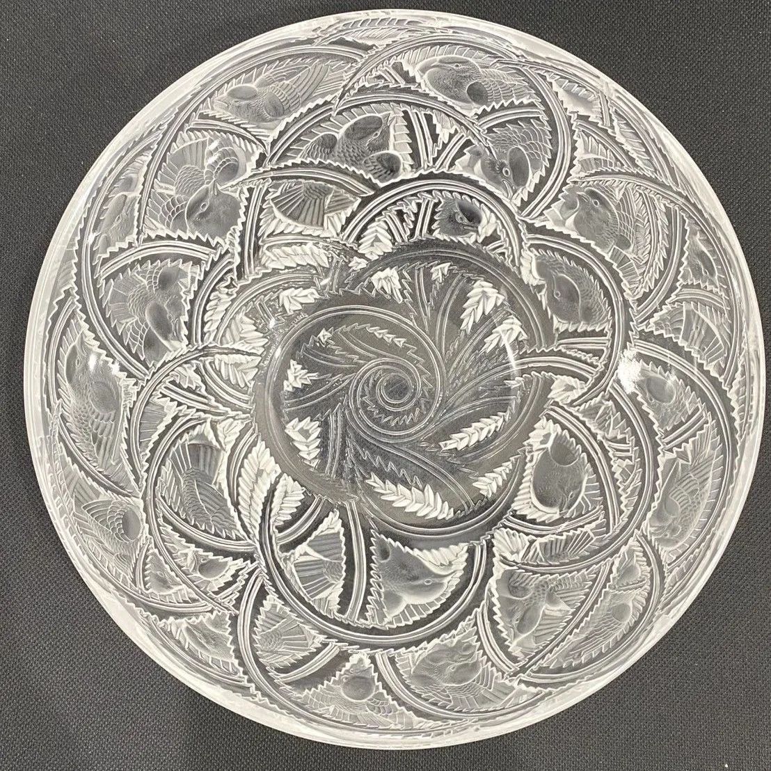 LALIQUE クリスタルボウル 中古】R.LALIQUE ルネ・ラリック PINSONS クリスタルボウル - メルカリ