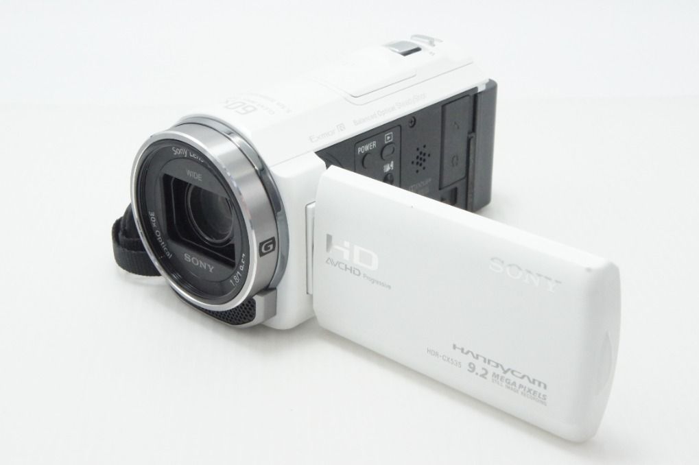良品 SONY ソニー デジタルビデオカメラ Handycam HDR-CX535 ホワイト