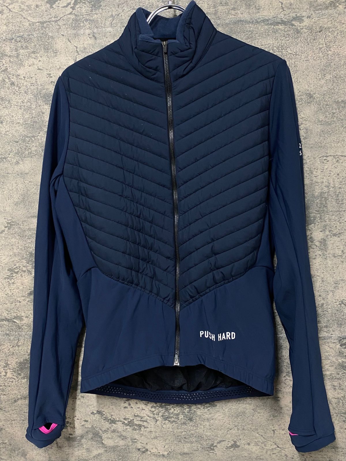 KD786 プッシュハード PUSH HARD ダウン サイクルジャージ L 紺