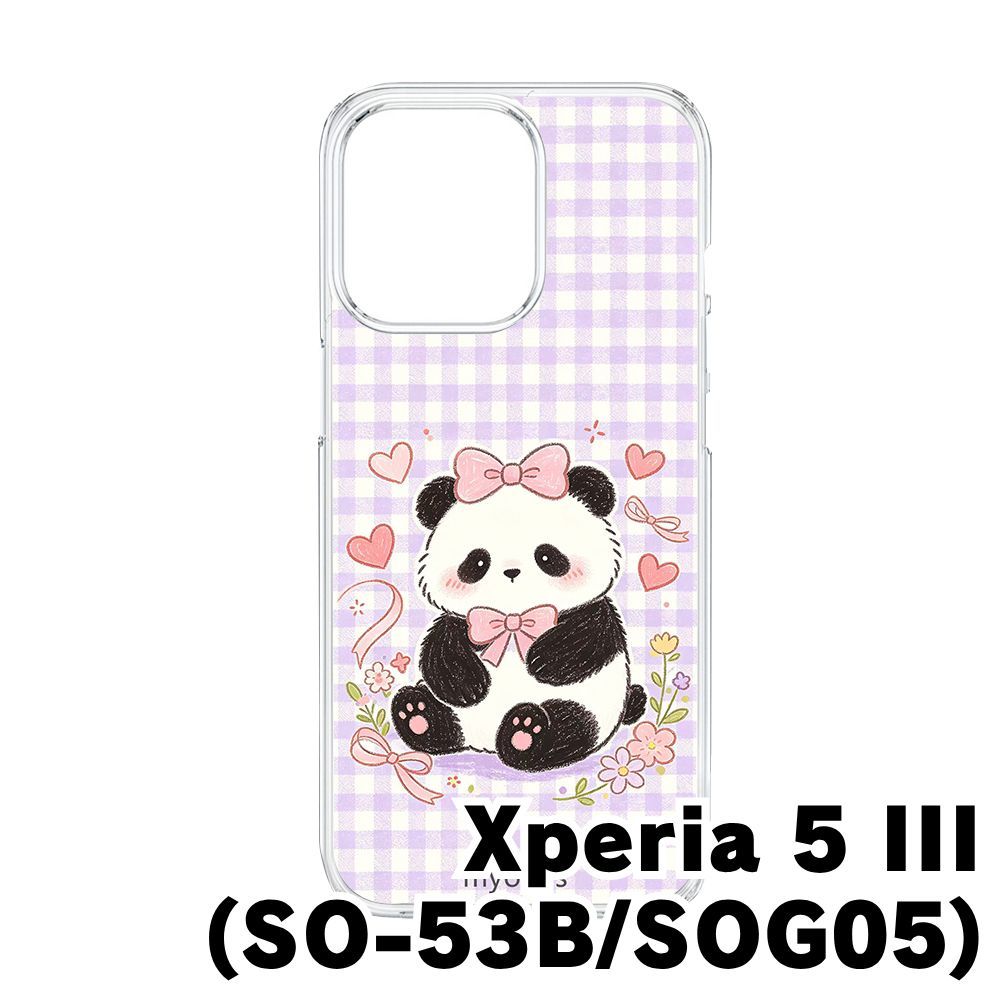 新品未使用】Xperia 5 III SO-53B SOG05 クリア ハードケース (リボン