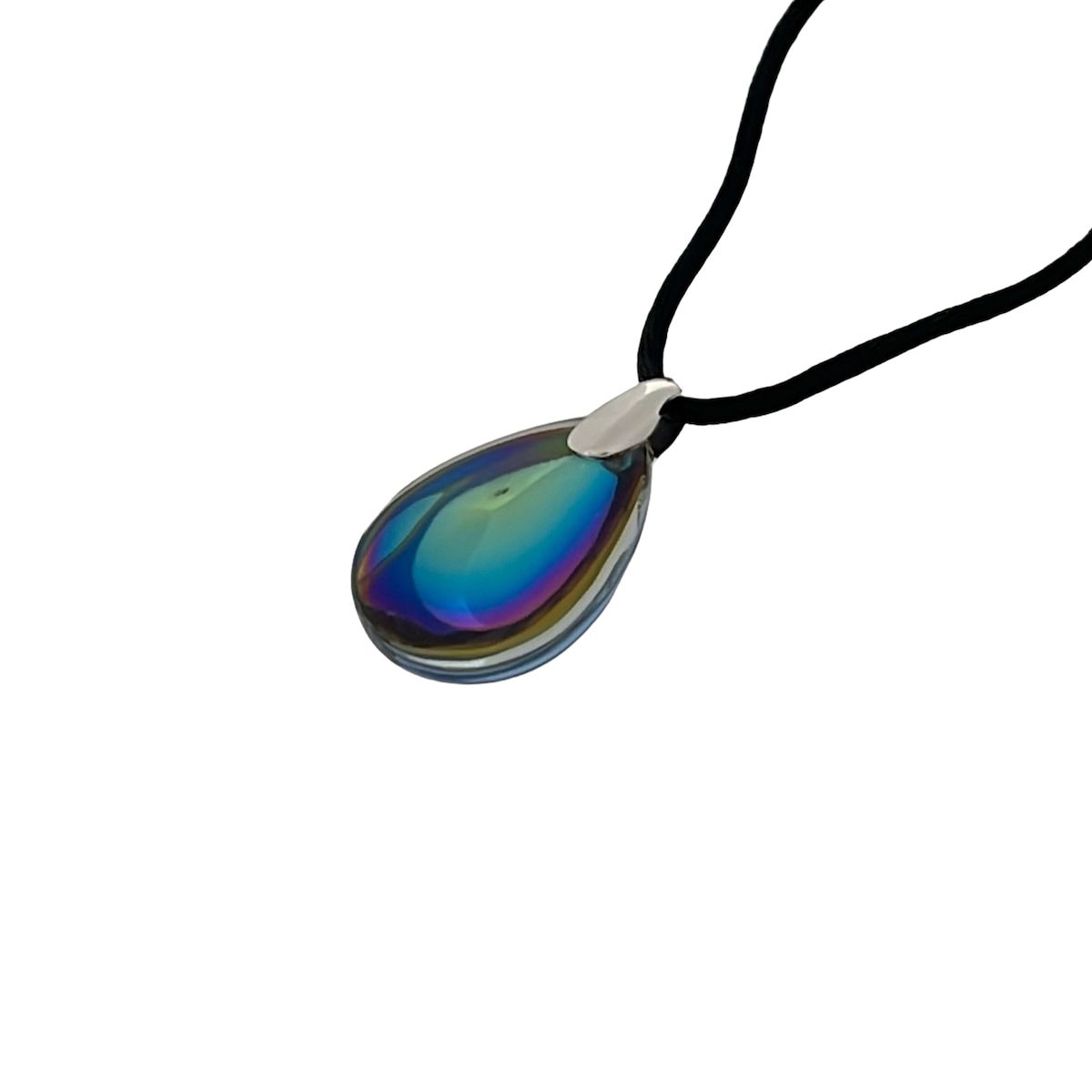Baccarat(バカラ) ネックレス美品 - ブルー×シルバー×黒