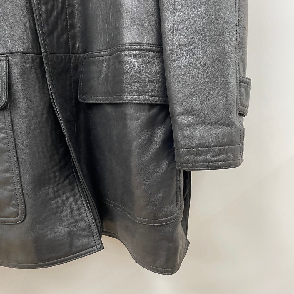 レザーコート Calvin Klein カルバンクライン L ブラック - メルカリ