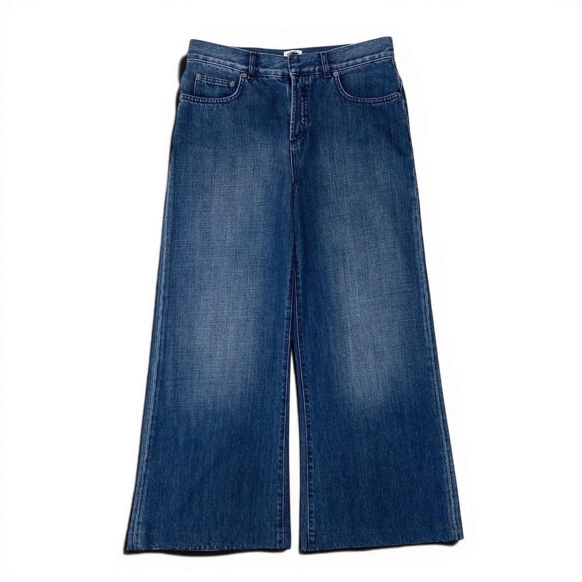 Ef25 Christian Dior クリスチャンディオール ワイドストレート デニムパンツ 942A10A3321 サイズ42 イタリア製 インディゴ コットン100％ レディースo07t