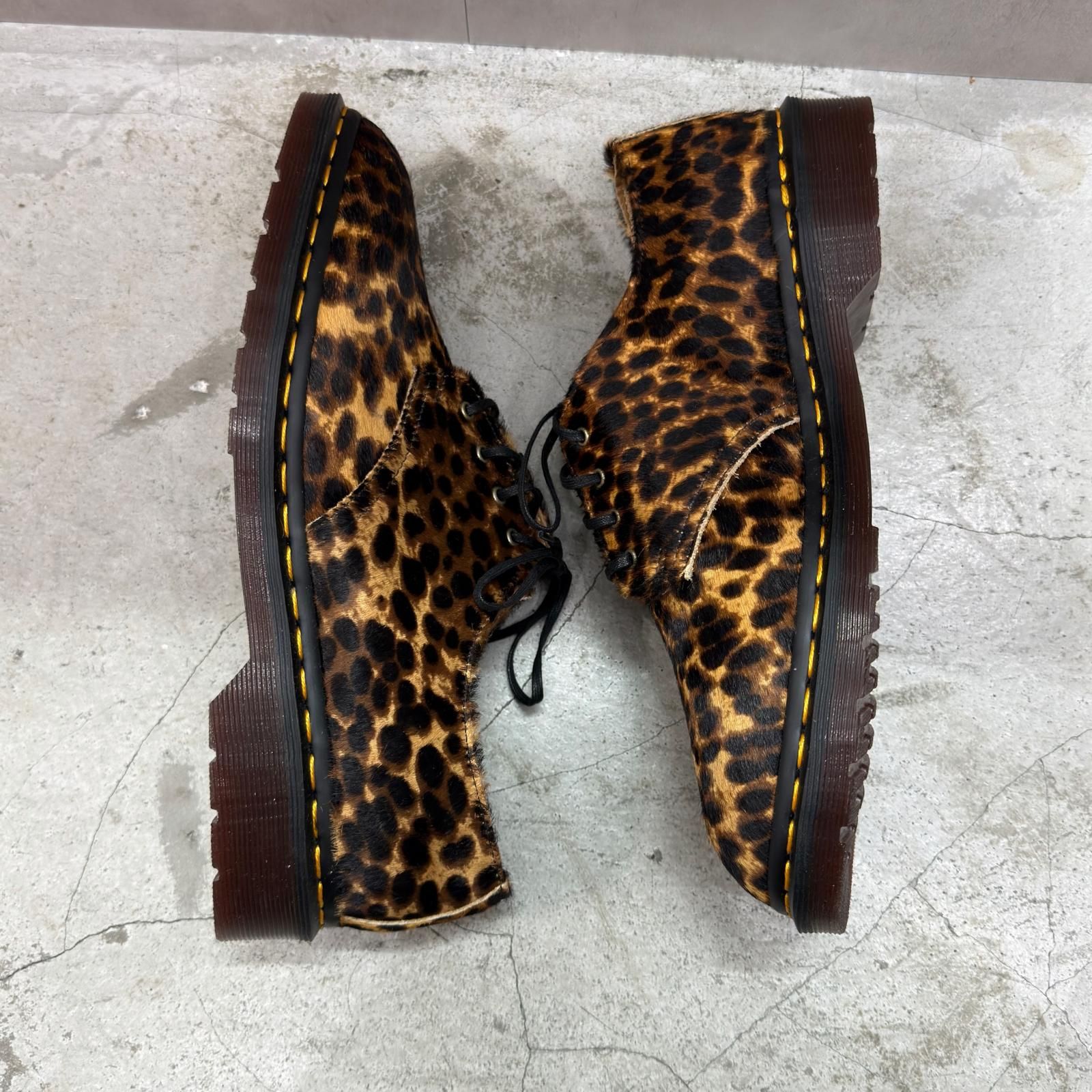 未使用 Dr.Martens レオパード ハラコ シューズ 短靴 ブーツ ドクター
