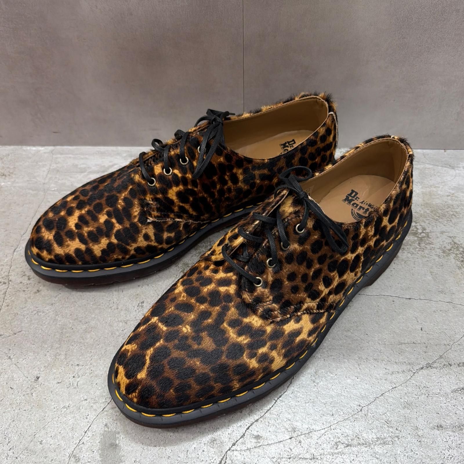 未使用 Dr.Martens レオパード ハラコ シューズ 短靴 ブーツ ドクター