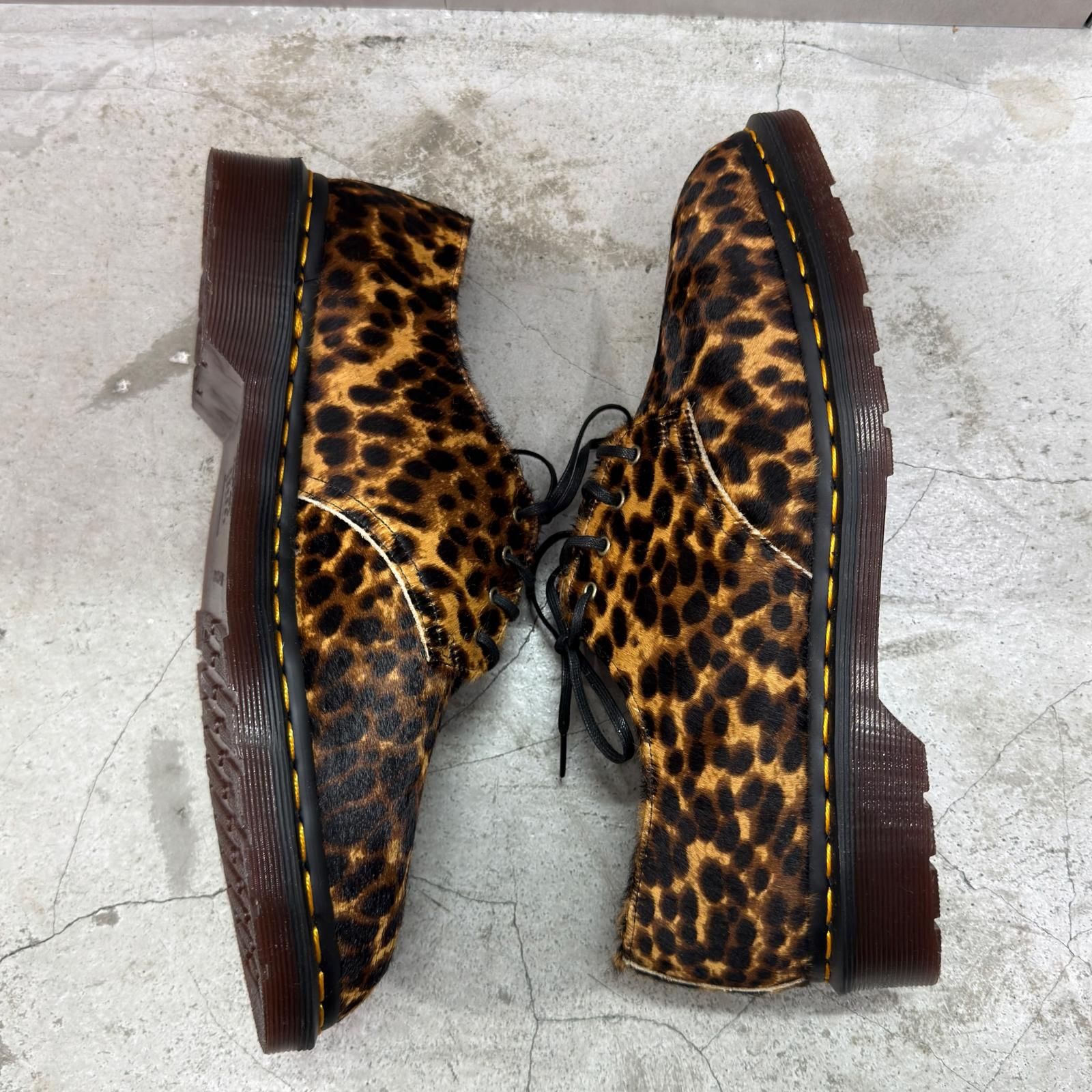未使用 Dr.Martens レオパード ハラコ シューズ 短靴 ブーツ ドクター