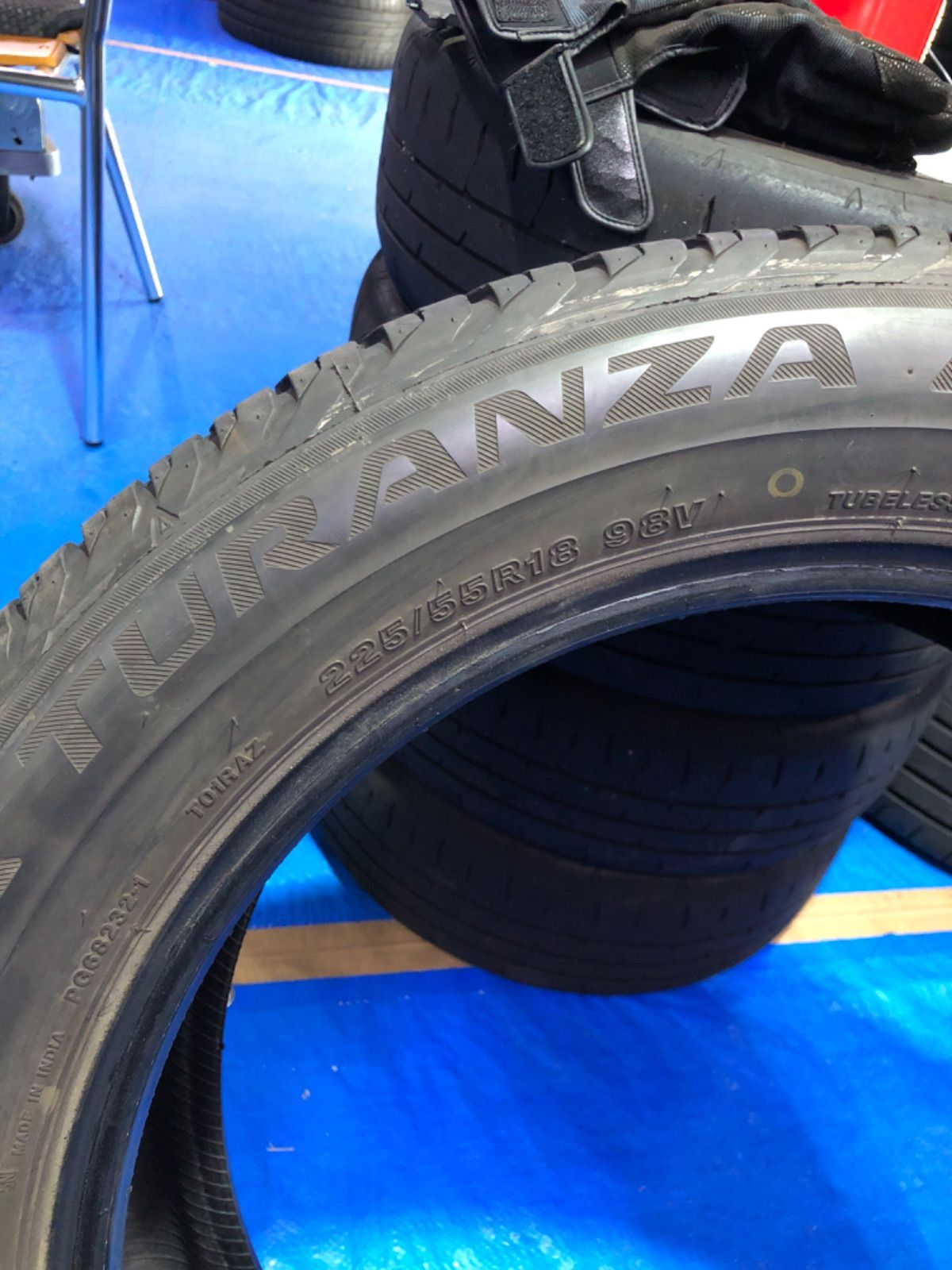 サマータイヤ 1本 225/55R18 2021年 ブリヂストン TURANZA T001 - メルカリ