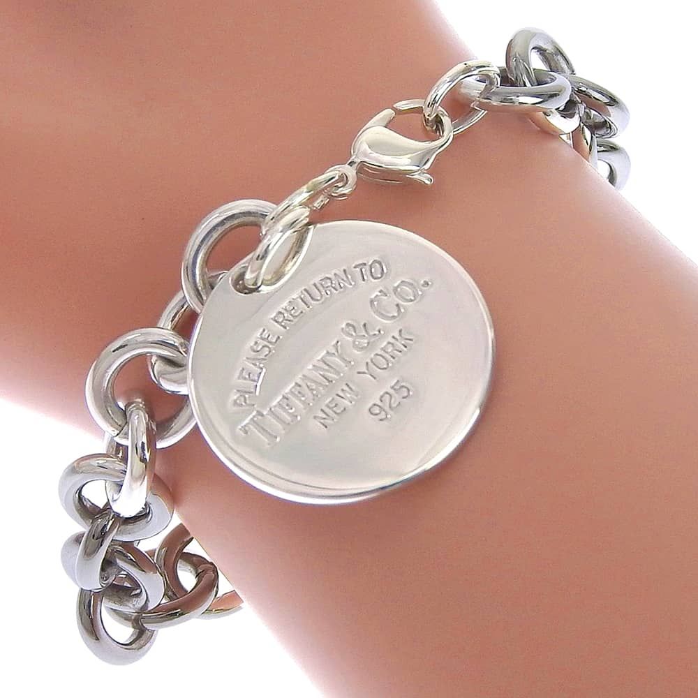 【TIFFANY&Co.】ティファニー リターントゥ サークルタグ シルバー925 ユニセックス 35.4g ブレスレット 27,820円