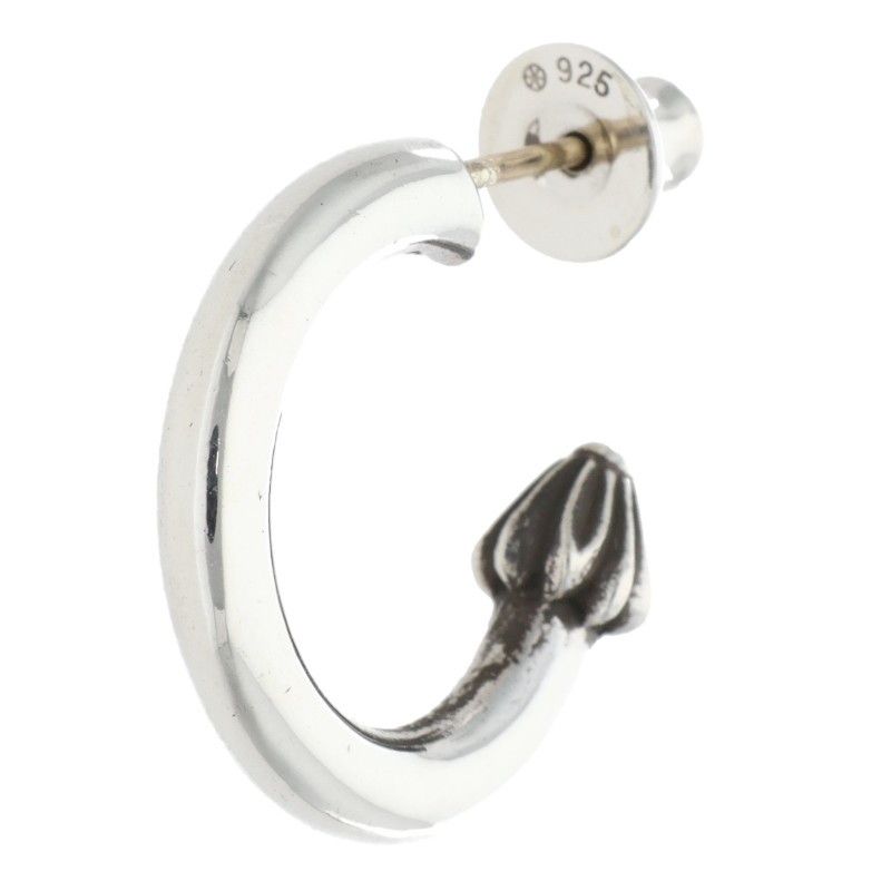 クロムハーツ HOOP PLAIN/プレーンフープ シルバーピアス メンズ