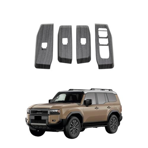 MEKOMEKO 適合 新型 ランドクルーザー 250系専用 パワーウィンドウ スイッチ カバー ドア ウィンドウ ボタン ドアスイッチパネル インテリアパネル 内装 パーツ アクセサリー ABS樹脂製 4PCS LAND CRUISER 2 e74de85f