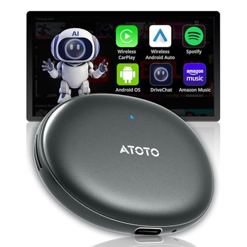 AIボックス | ワイヤレスcarplay | ai box android 12 の デュアルWiFi付き | 動画視聴(YouTube/Netflix等) | Bluetoothロック& Drivechat Ai音声 | 純正有線CarP bdafb3bd