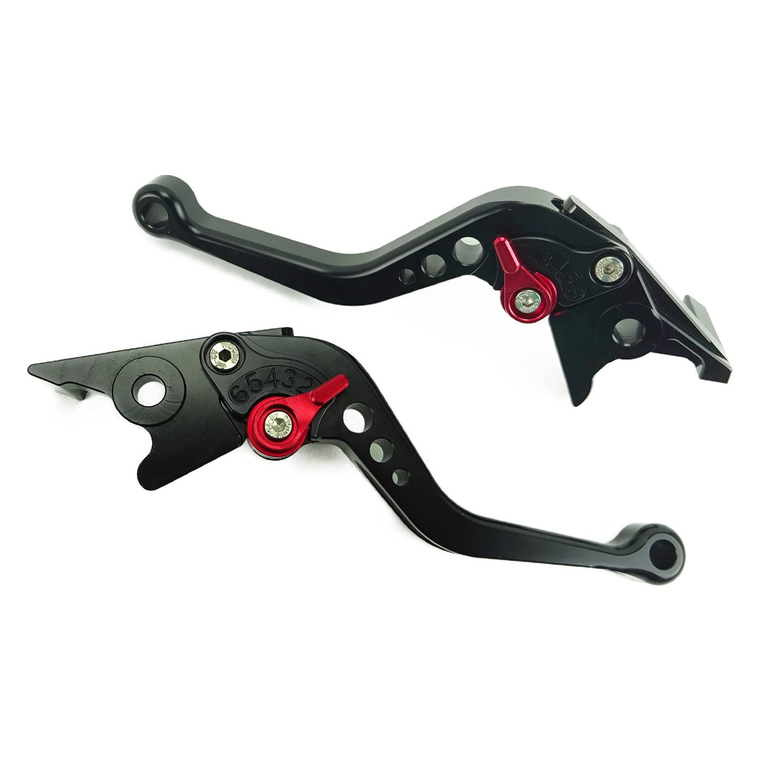 MotoGP ホンダ ブレーキレバー セット 6段階調整 ADV150 PCX125 PCX e:HEV PCX160 アルミニウム レバー型 黒(赤) 長さ7センチメートル、幅2.5センチメートルts 1e7ed9ad