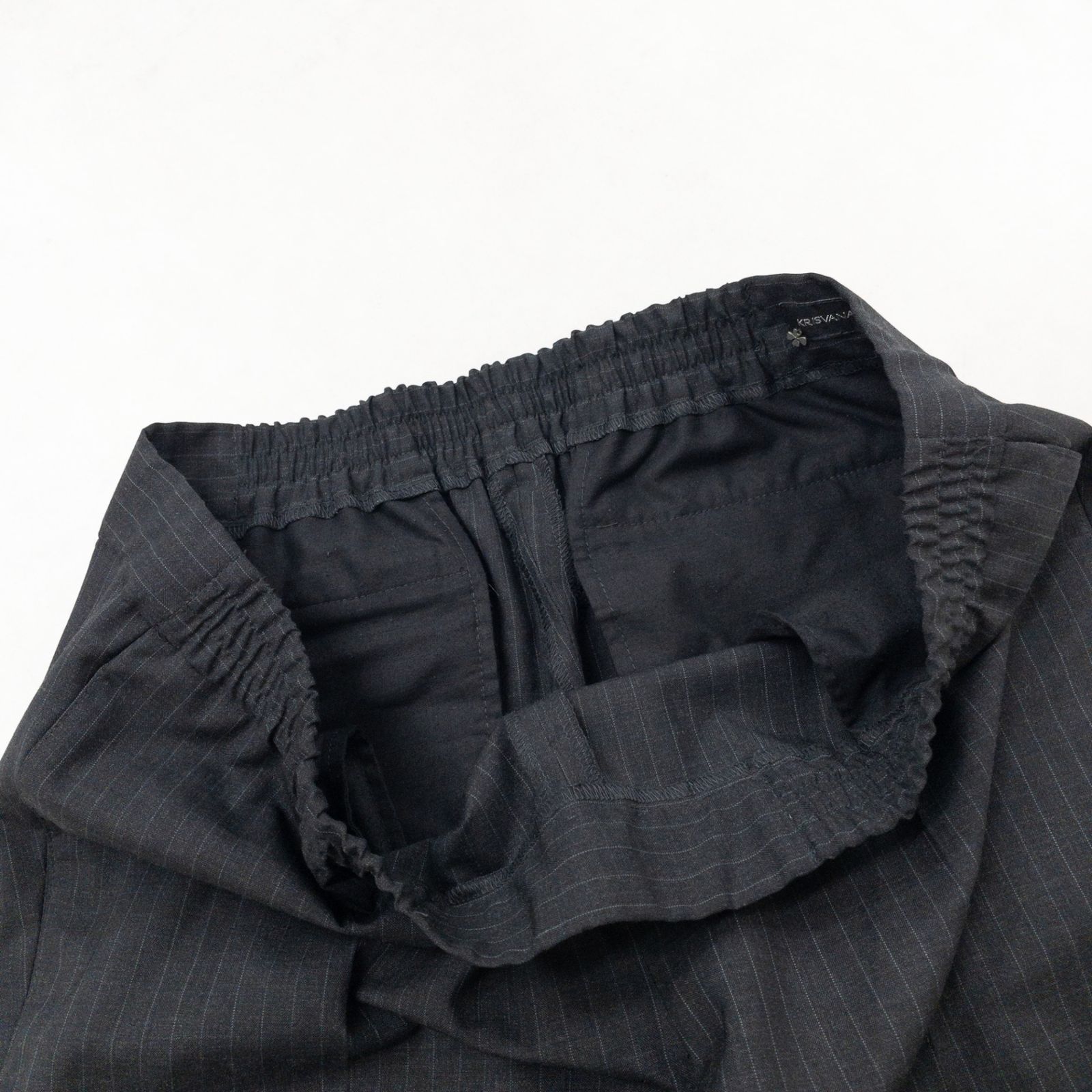 KRISVANASSCHE クリスヴァンアッシュ パンツ ストライプ柄 ドロー