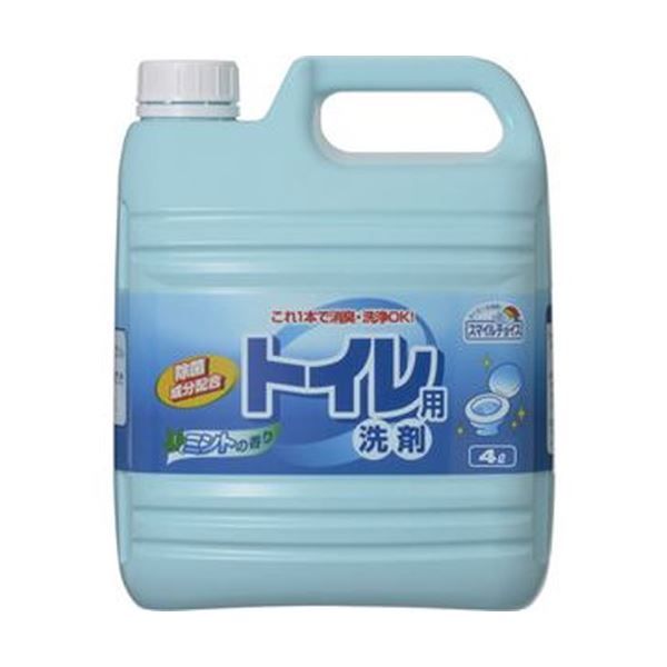 トイレ洗剤 4L×10本 業務用 スマイルチョイス ミントの香り まとめ買い