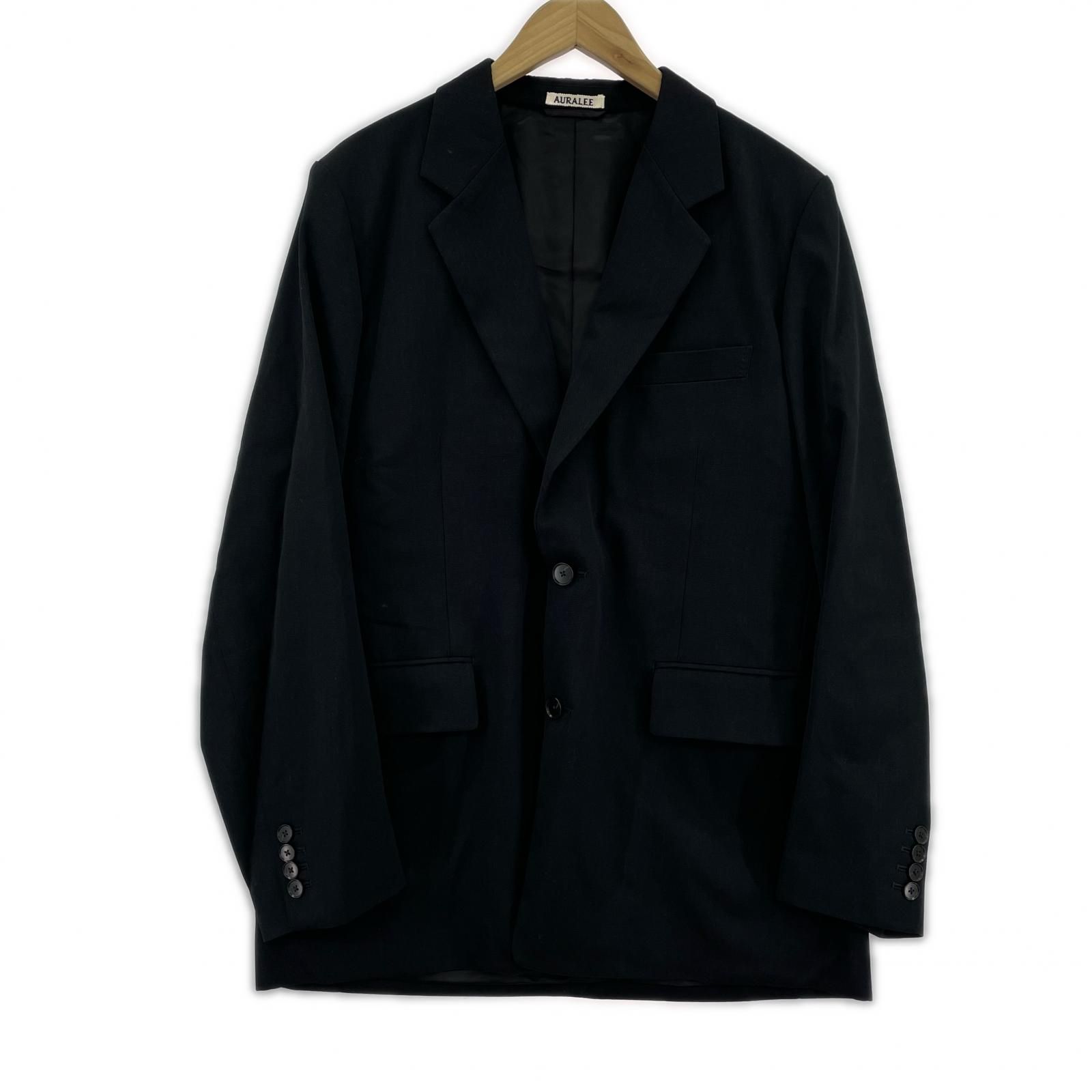 AURALEE LIGHT WOOL MAX GABARDINE JACKET 4 A24AJ01MG