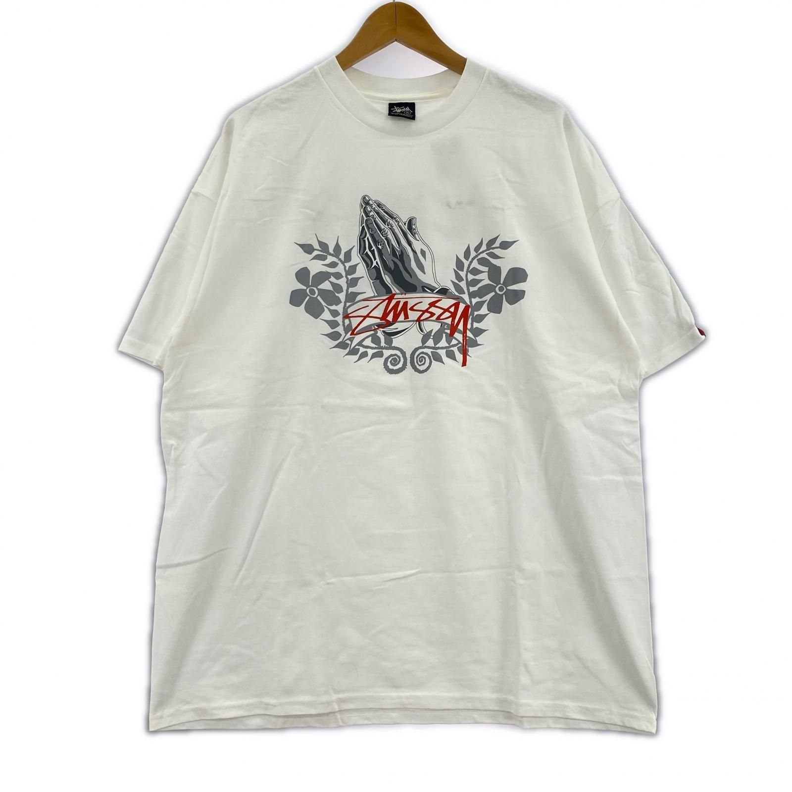 STUSSY　Tenderloins Tシャツ　ホワイト　XL　汚れ 8,978円