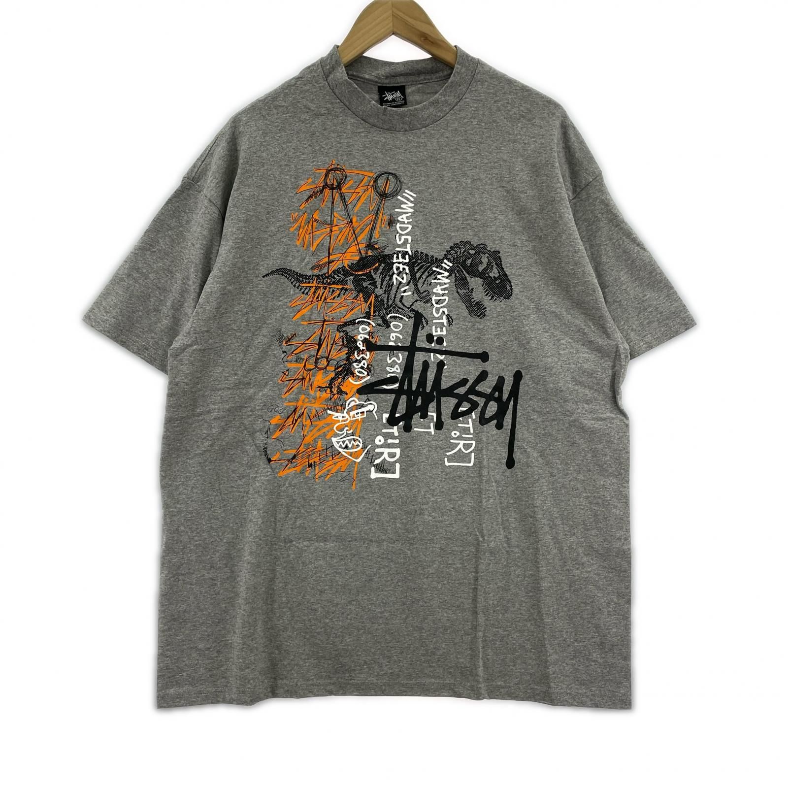 STUSSY　WEEN REX Tシャツ　グレー　XL
