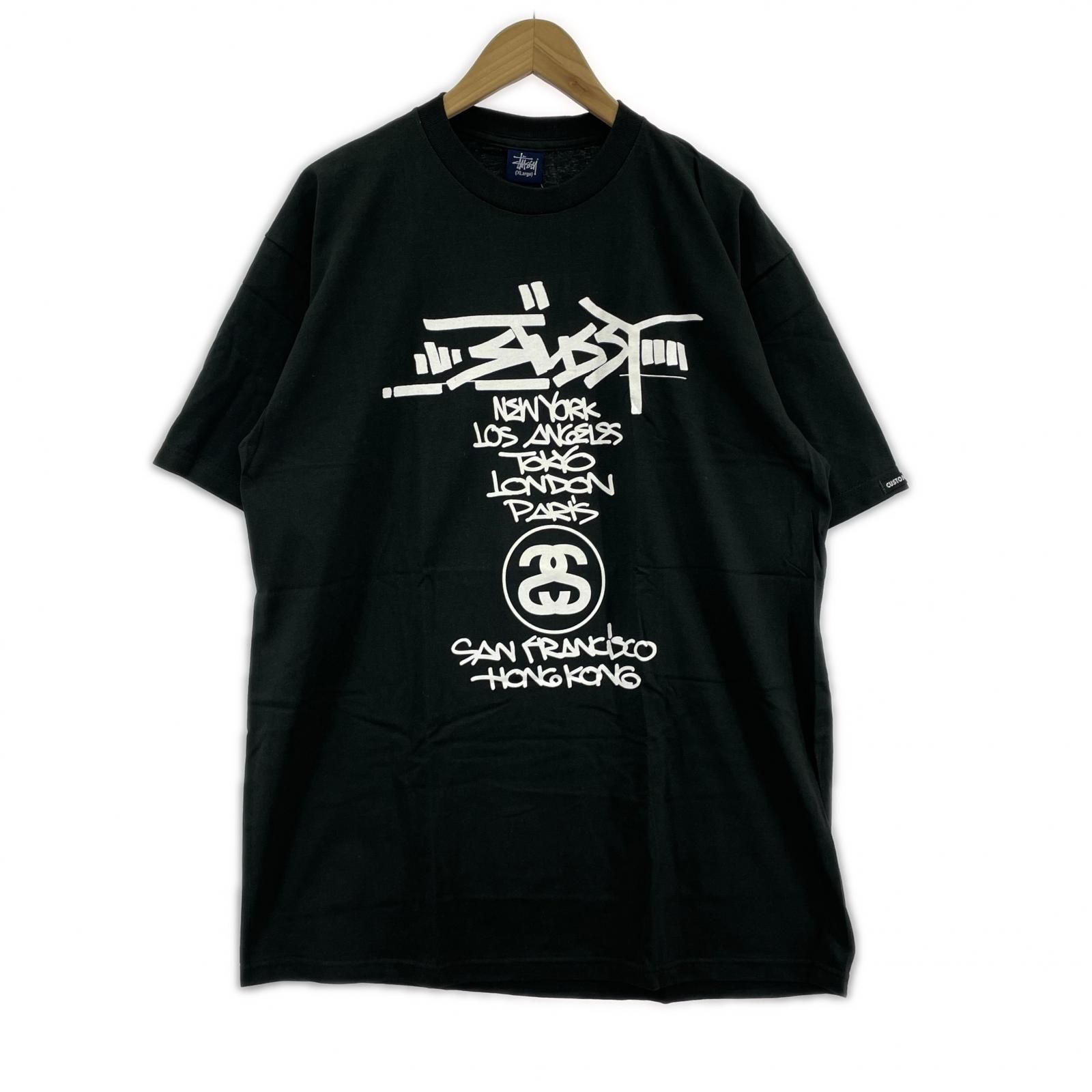 STUSSY KOFIE WORLD TOUR　Tシャツ　ブラック　XL