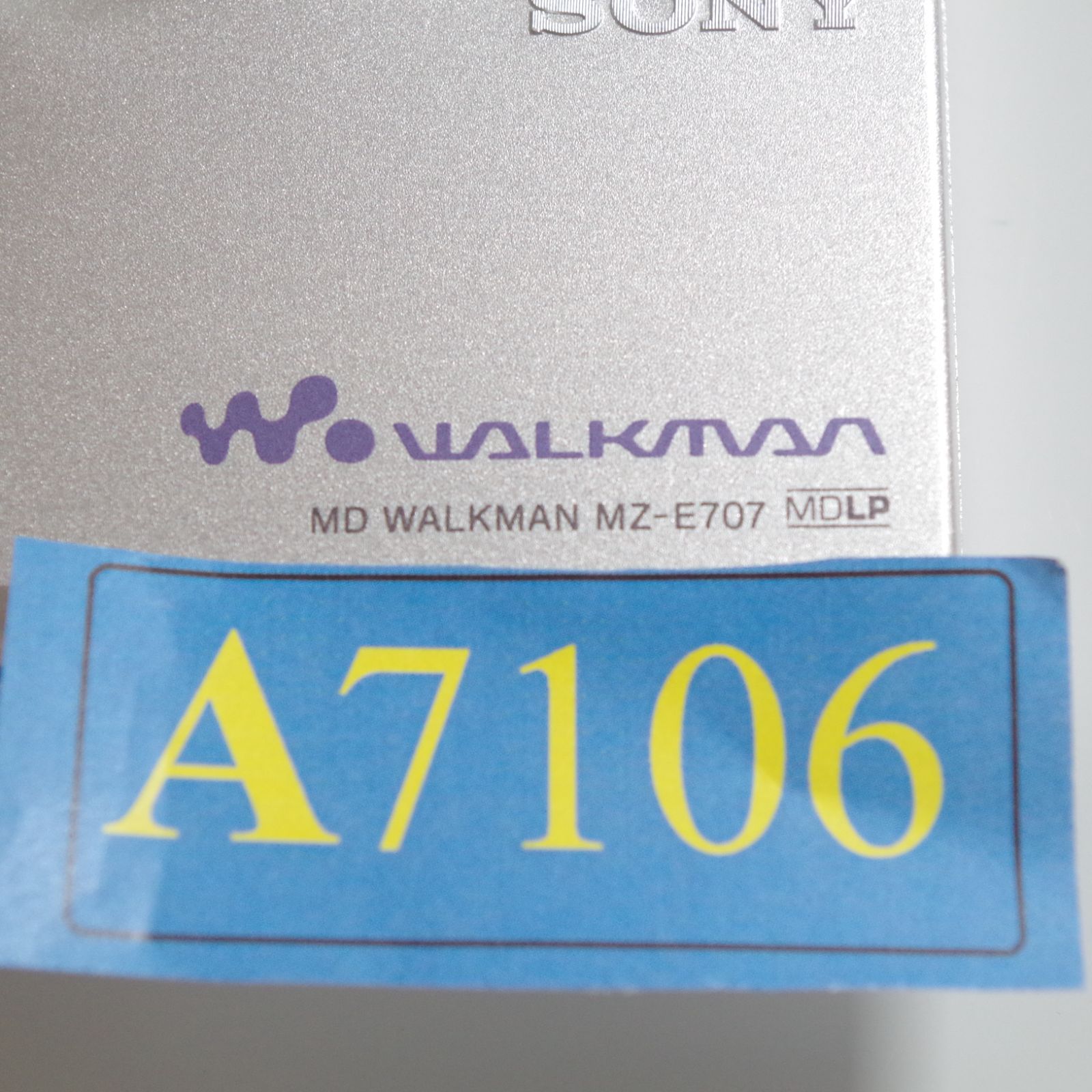 A7106 SONY WALKMAN MZ-E707 MDウォークマン MDプレーヤー - メルカリ