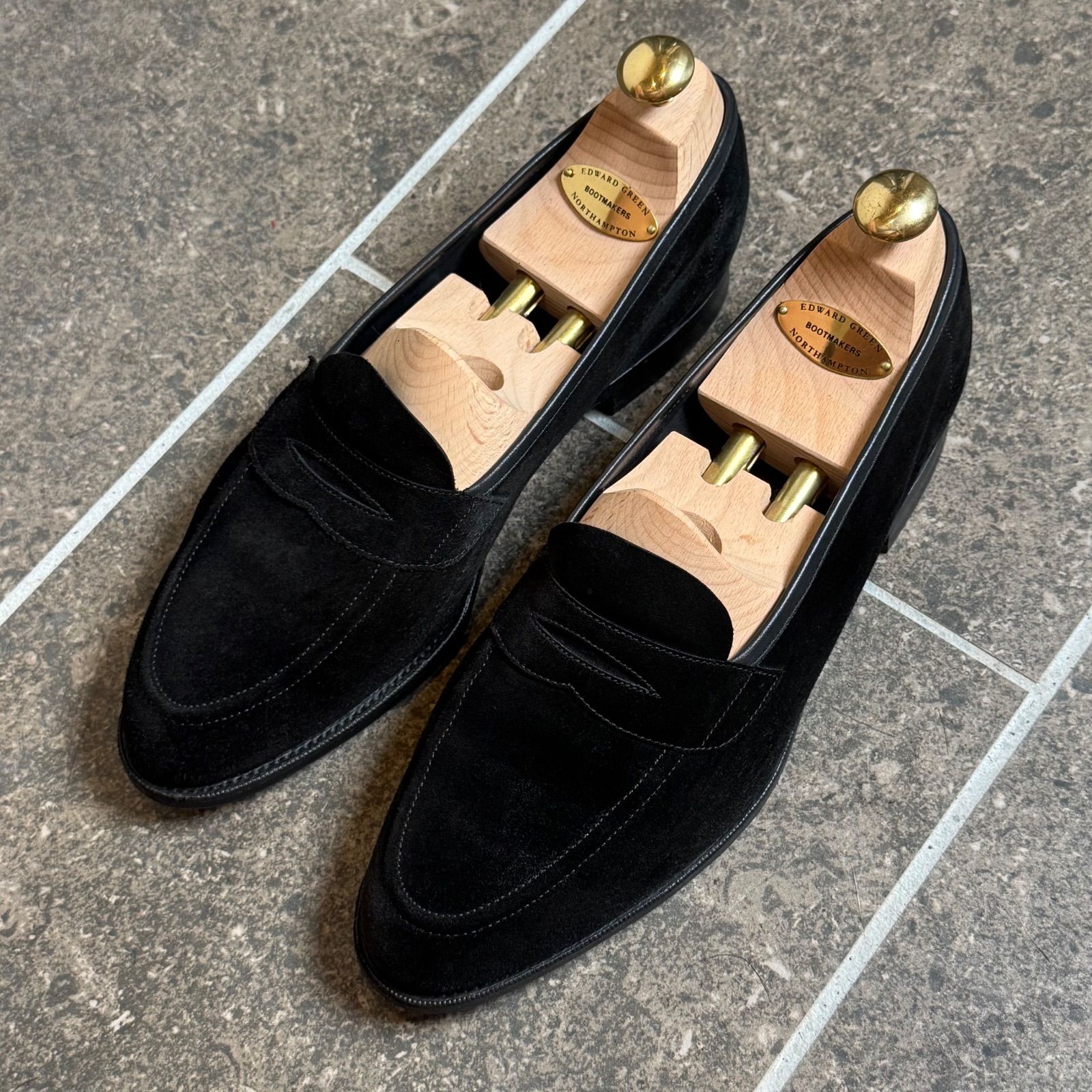 純正ツリー付属　エドワードグリーン　ピカデリー　7E　ブラック　184ラスト 美品】EDWARD GREEN エドワードグリーン PICCADILLY ピカデリー 純正