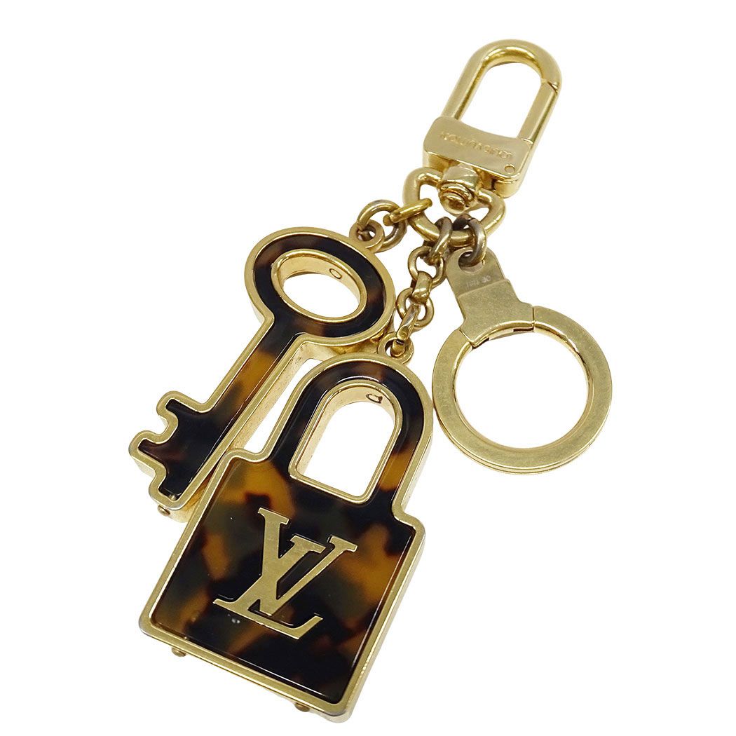 ルイ・ヴィトン LOUIS VUITTON キーホルダー レディース メンズ ブランド メタル プラスチック ポルトクレ・コンフィダンス ゴールド M66132 バッグチャーム キーチャーム おしゃれ カデナ 鍵 存在感 【中古】
