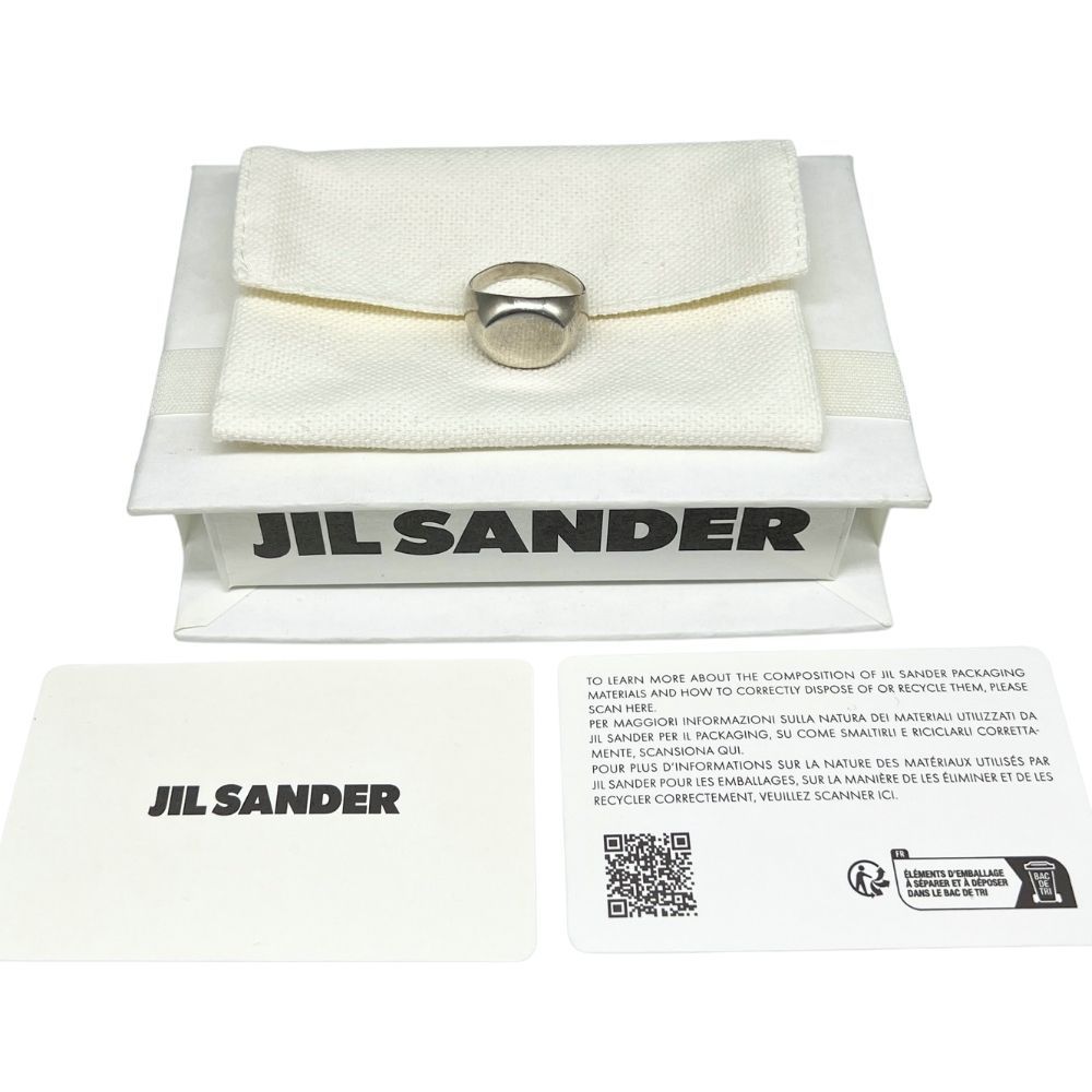 JIL SANDER ジルサンダー CLASSIC CHEVALIER RING シルバー925 リング サイズ17号程度 正規品 / 55390 JIL SANDER ジルサンダー CLASSIC CHEVALIER RING シルバー925 リング