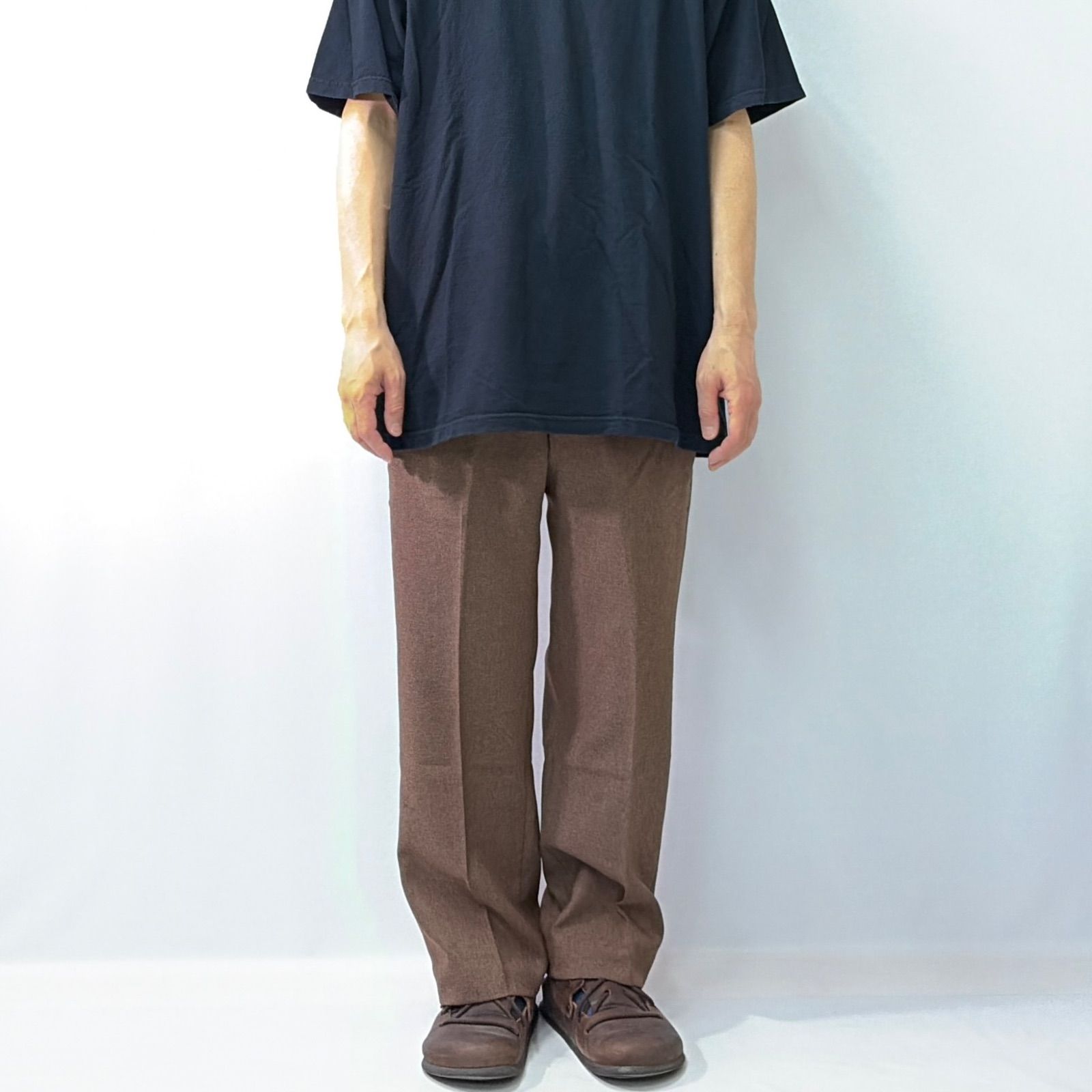 70s 80s LEVIS リーバイス アクションスラックス パンツ ブラウン 茶色 