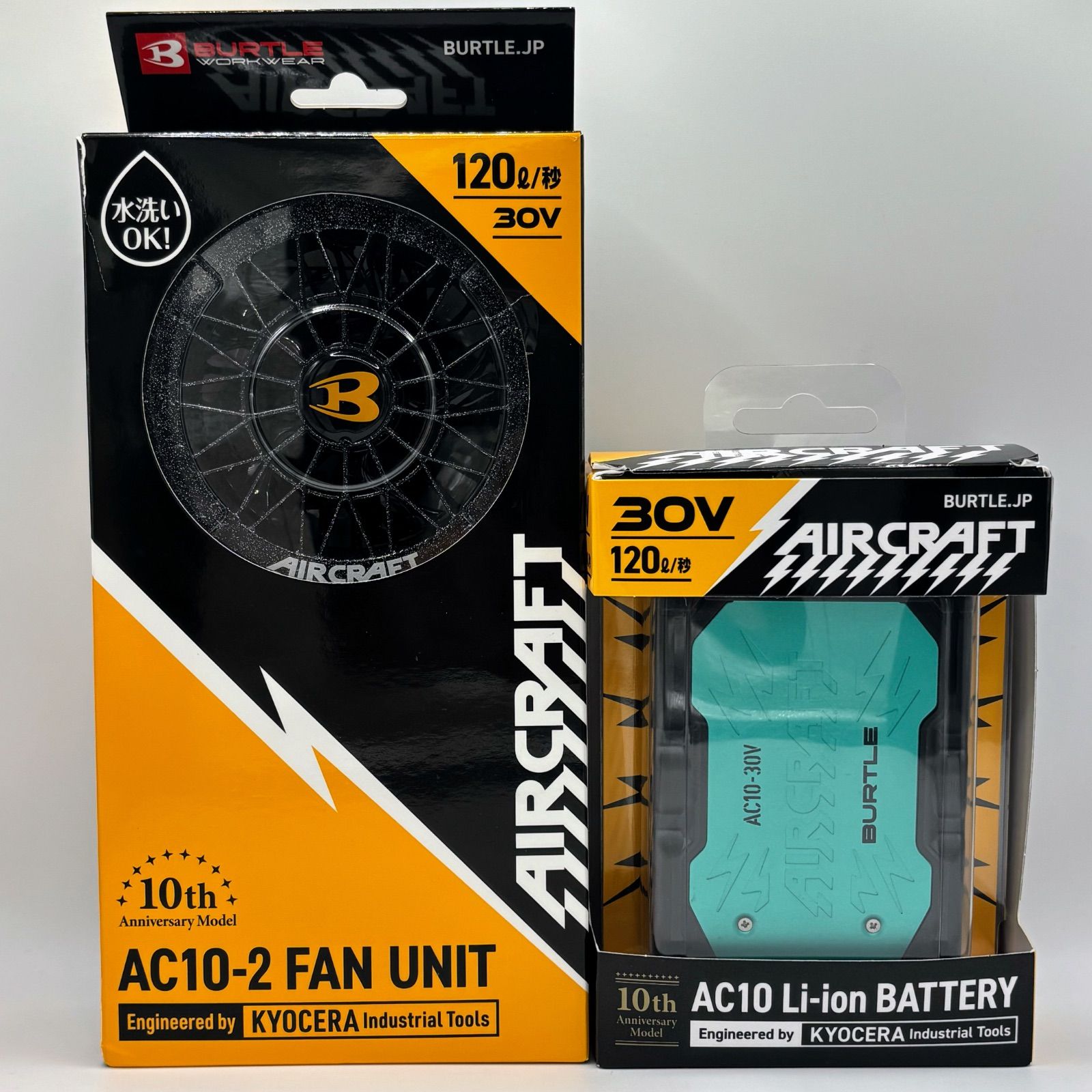 BURTLE AIRCRAFT バッテリー ファンユニットセット 10周年 健康用品 BURTLE AIRCRAFT バッテリー ファンユニット 10周年モデル