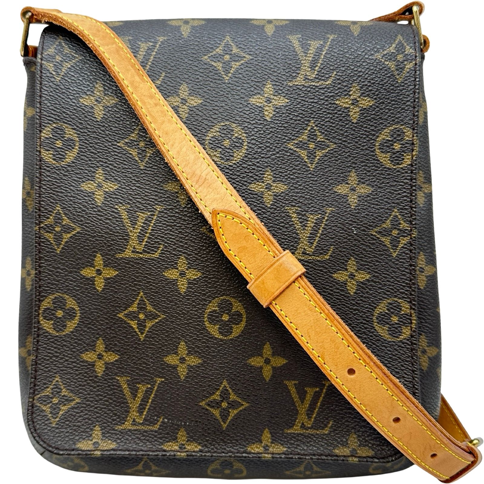 ルイ・ヴィトン LOUIS VUITTON ミュゼット・サルサ ロング M51387 ブラウン モノグラム・キャンバス レディース ショルダーバッグ
