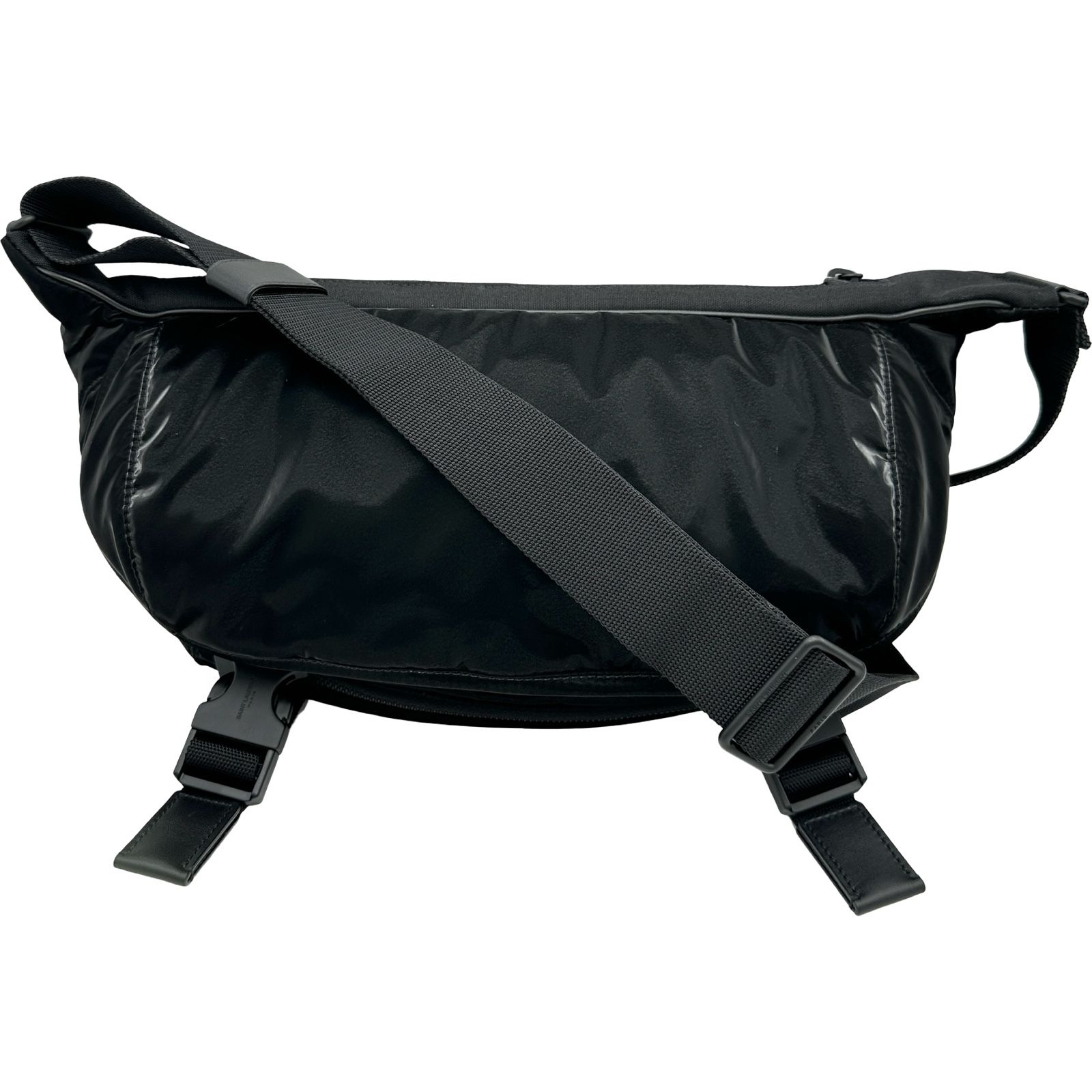 SAINT LAURENT ブラック ボディバッグ サンローラン SAINT LAURENT エンブロイダリーボディバッグ 758258