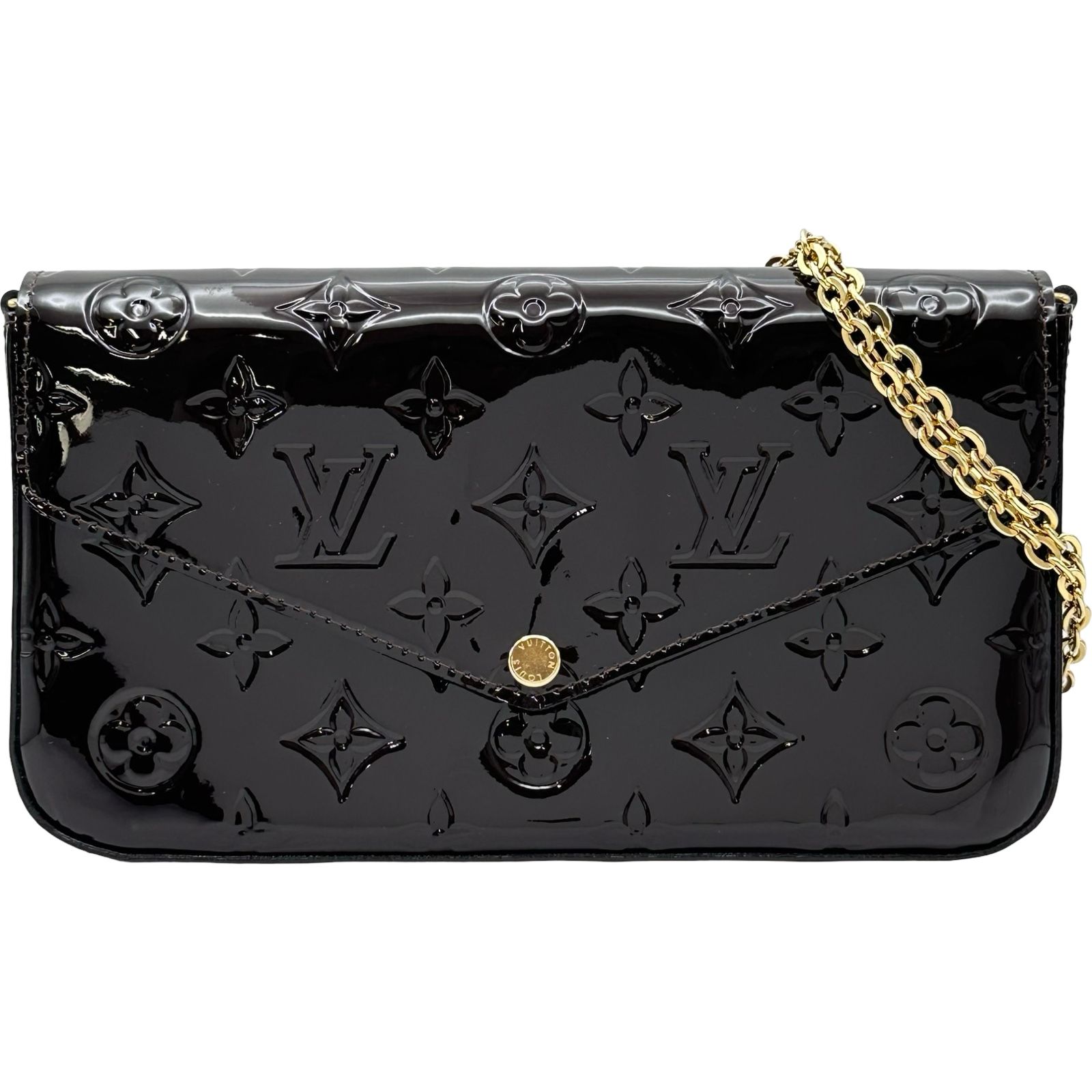 ルイ・ヴィトン LOUIS VUITTON ポシェット・フェリシー M61267 ボルドー モノグラム・ヴェルニ レディース ショルダーバッグ