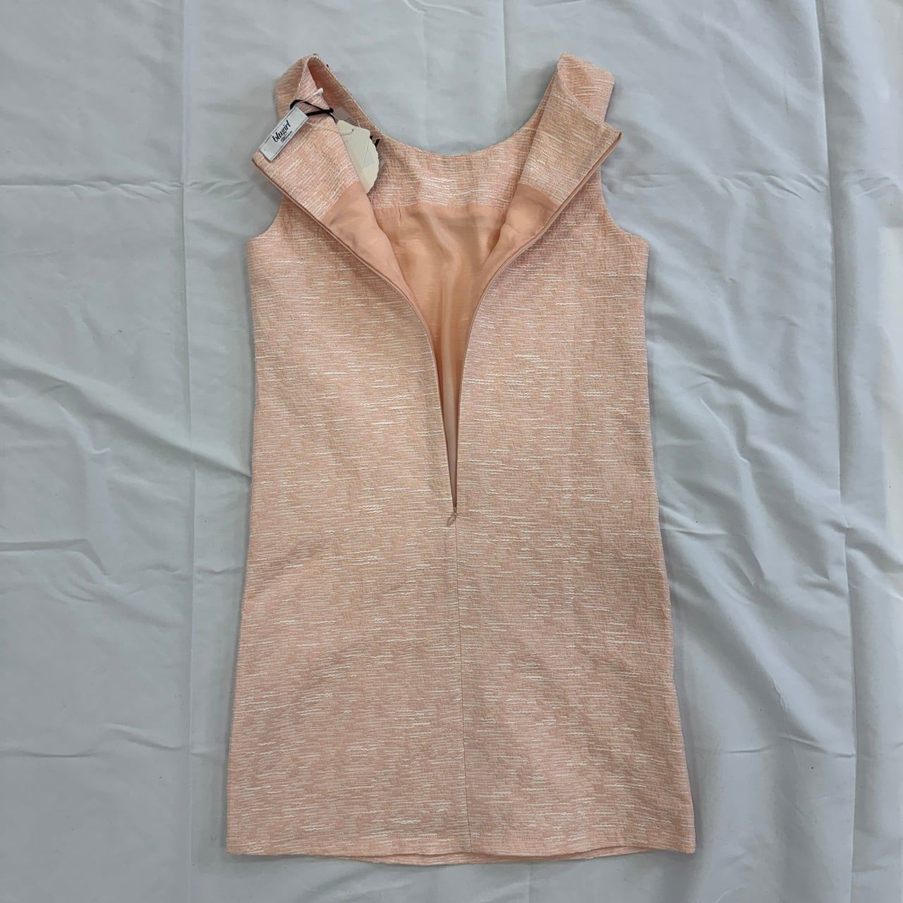 blugirl Blumarine ノースリーブ ワンピース ビジュー ツイード調