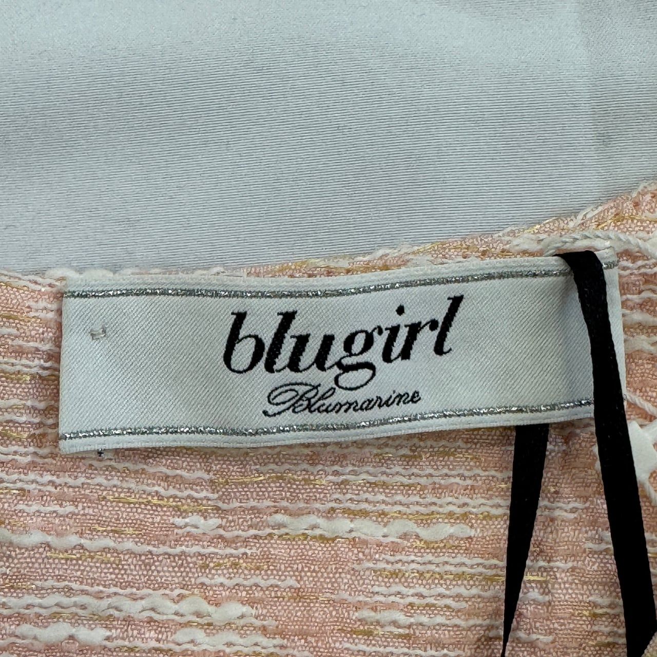 blugirl Blumarine ノースリーブ ワンピース ビジュー ツイード調