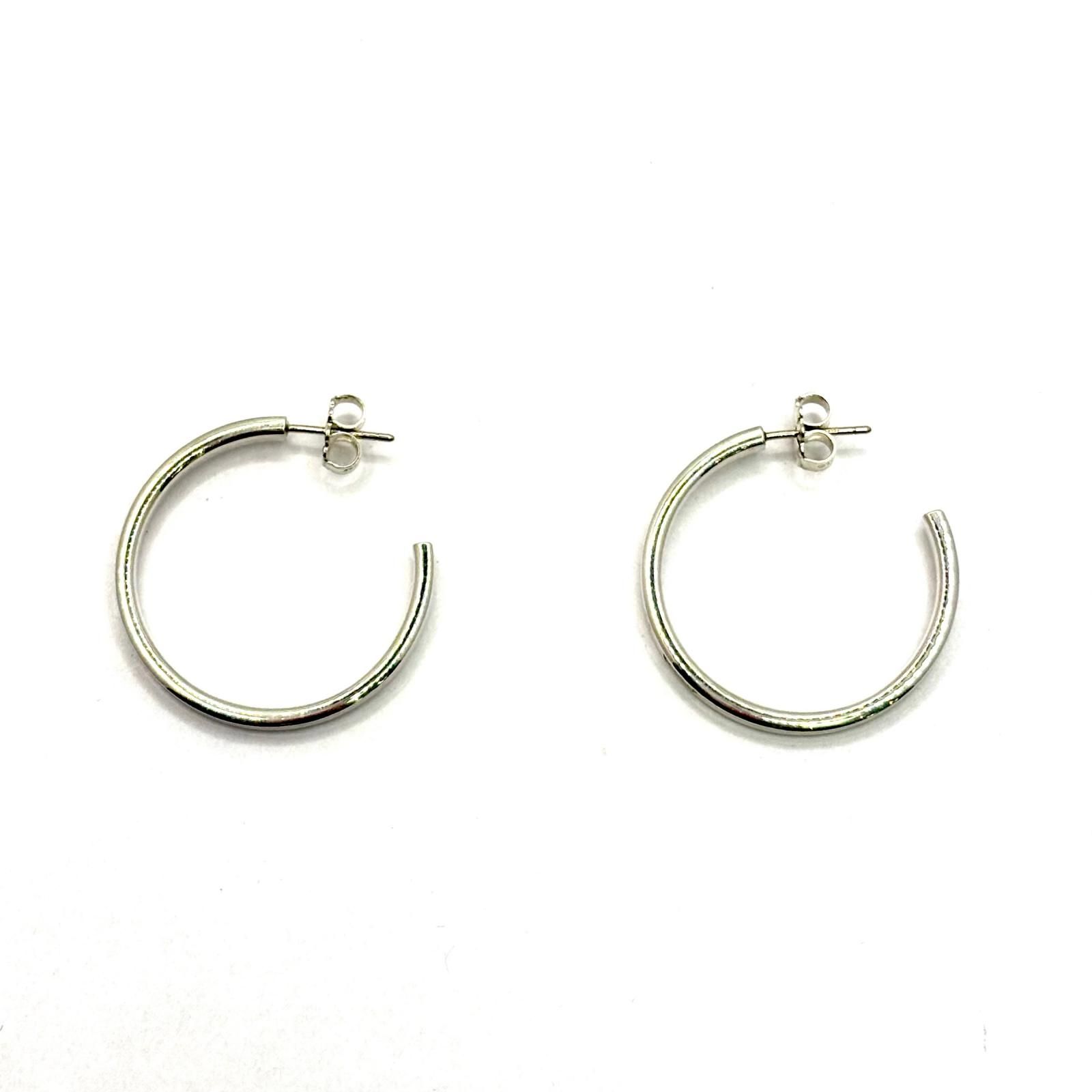 TIFFANY&Co. ティファニー ジュエリー 1837ナローフープピアス/SV/6.2g 貴金属･宝石 ピアス シルバー レディース【中古】471 29,880円