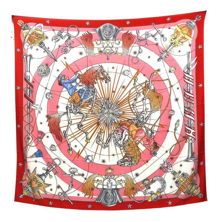希少 HERMES エルメス カレジェアン カレ140 CHORUS STELLARUM コーラス・ステラルム カシシル ストール ショール 未使用 aq13078