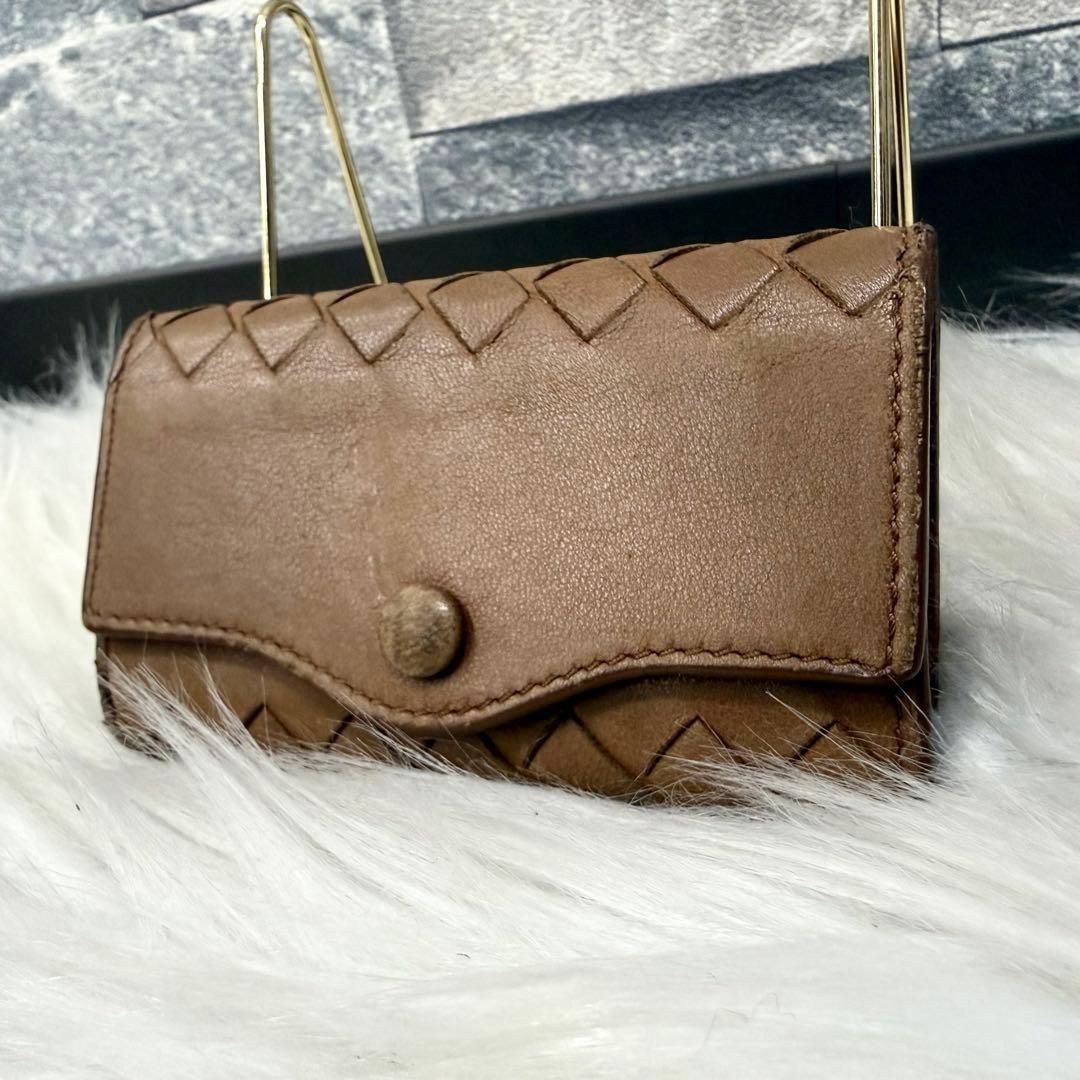 BOTTEGA VENETA ボッテガヴェネタ イントレチャートレザー三つ折りキー