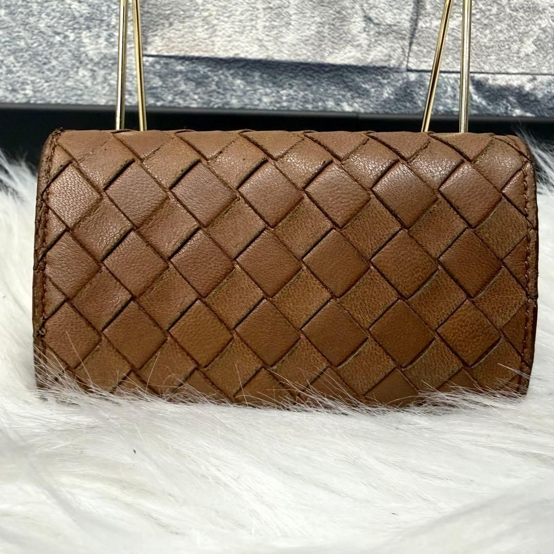 BOTTEGA VENETA ボッテガヴェネタ イントレチャートレザー三つ折りキー