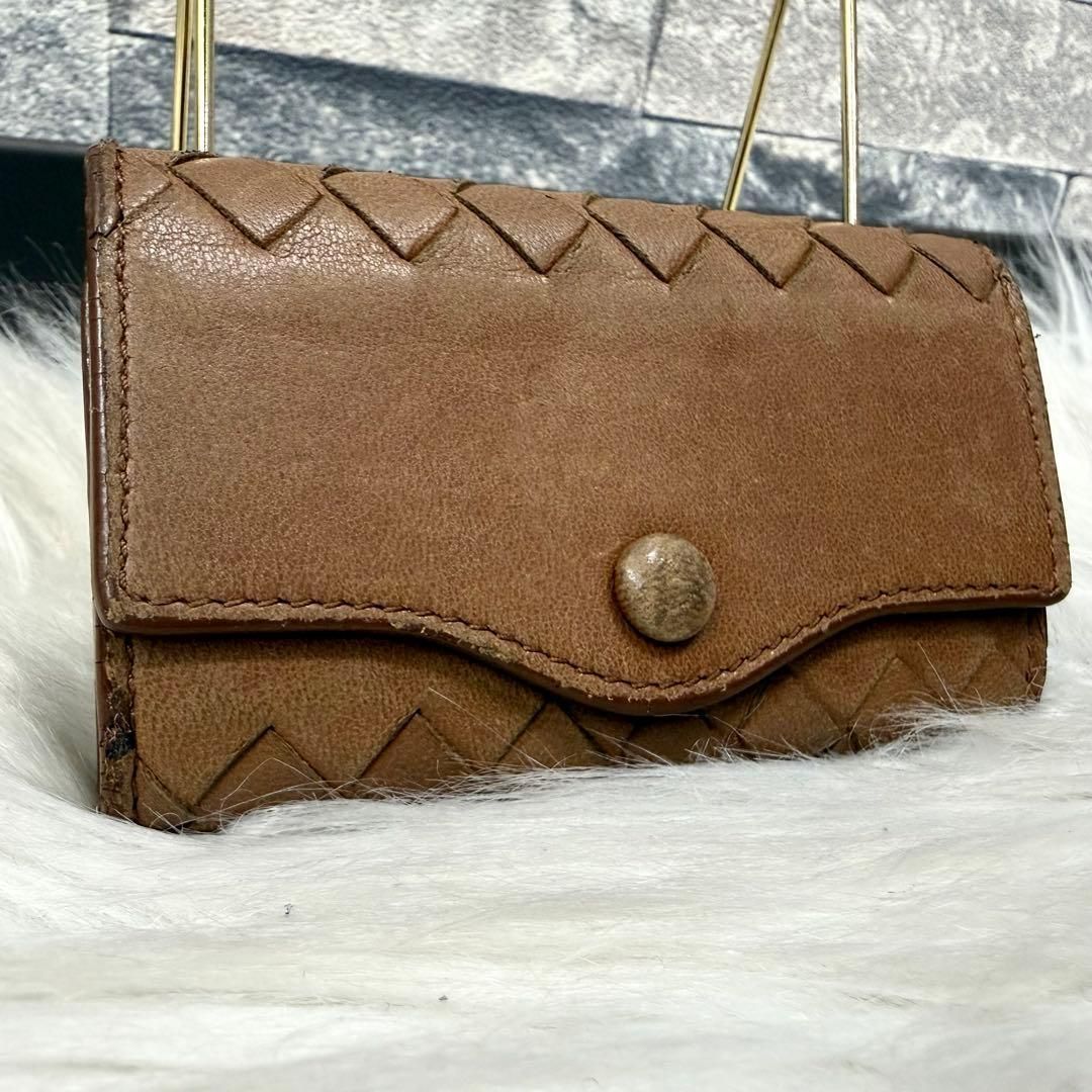 BOTTEGA VENETA ボッテガヴェネタ イントレチャートレザー三つ折りキー