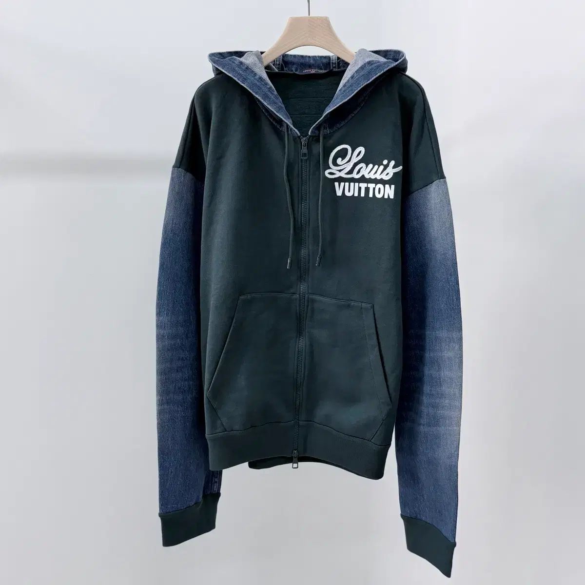 S+級/3XL ルイヴィトン ハイブリッド フーデッド デニムジャケット